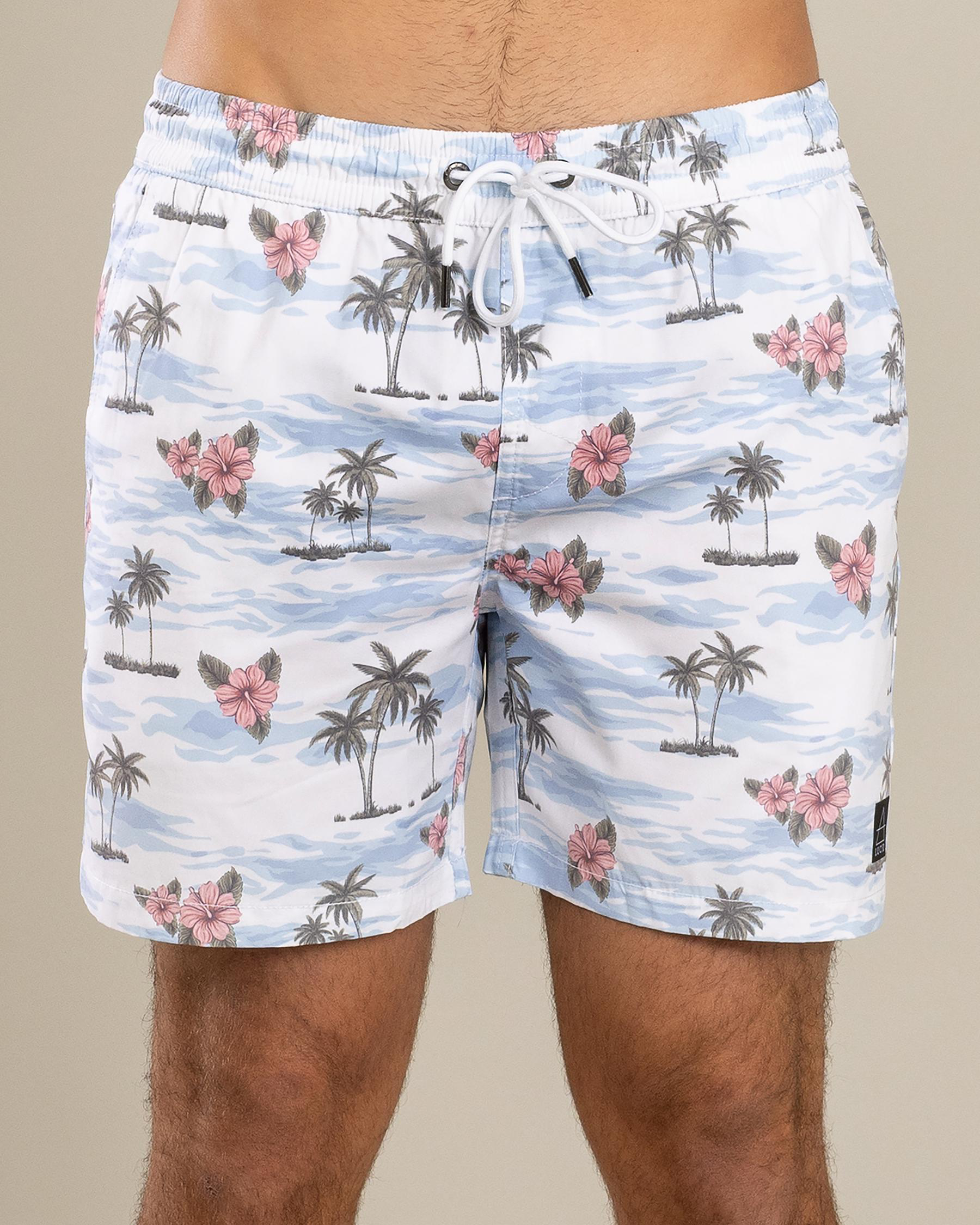 Floretta Elastic Waist Board Shorts