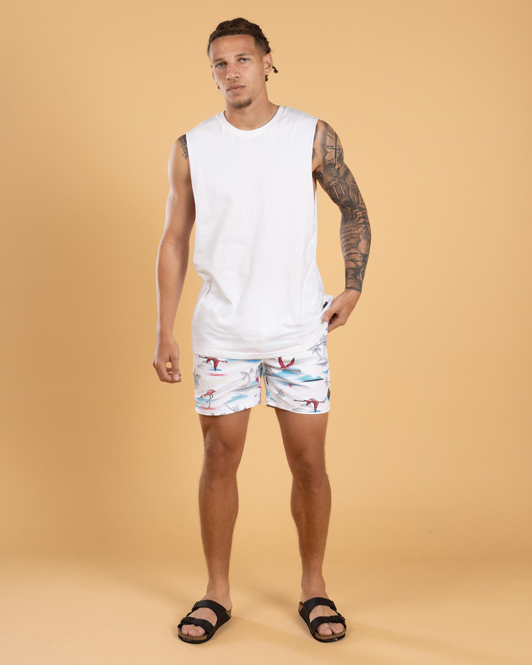 Alcove Elastic Waist Board Shorts