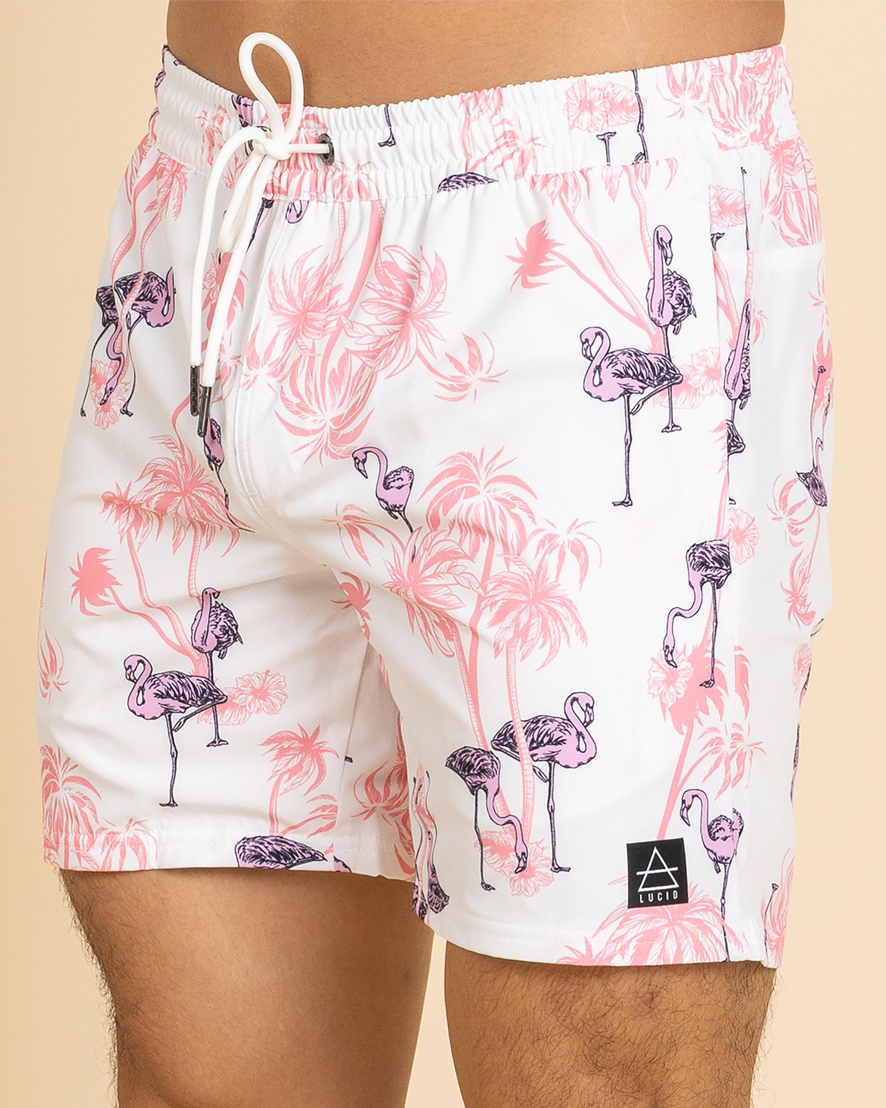 Feather Elastic Waist Shorts