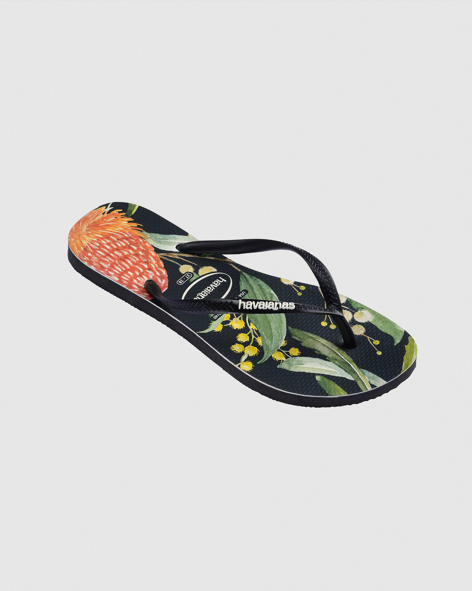 Slim Fauna Bush Flower Thongs