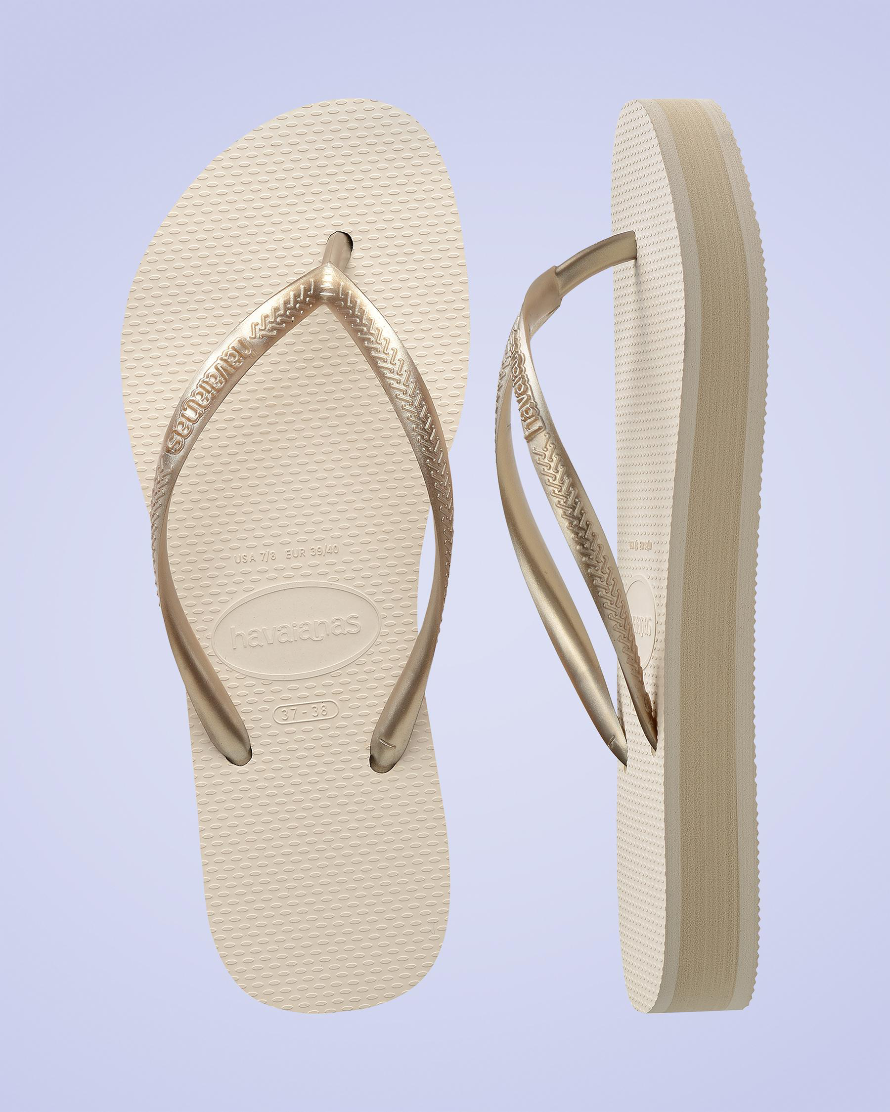 Slim Flatform Thongs