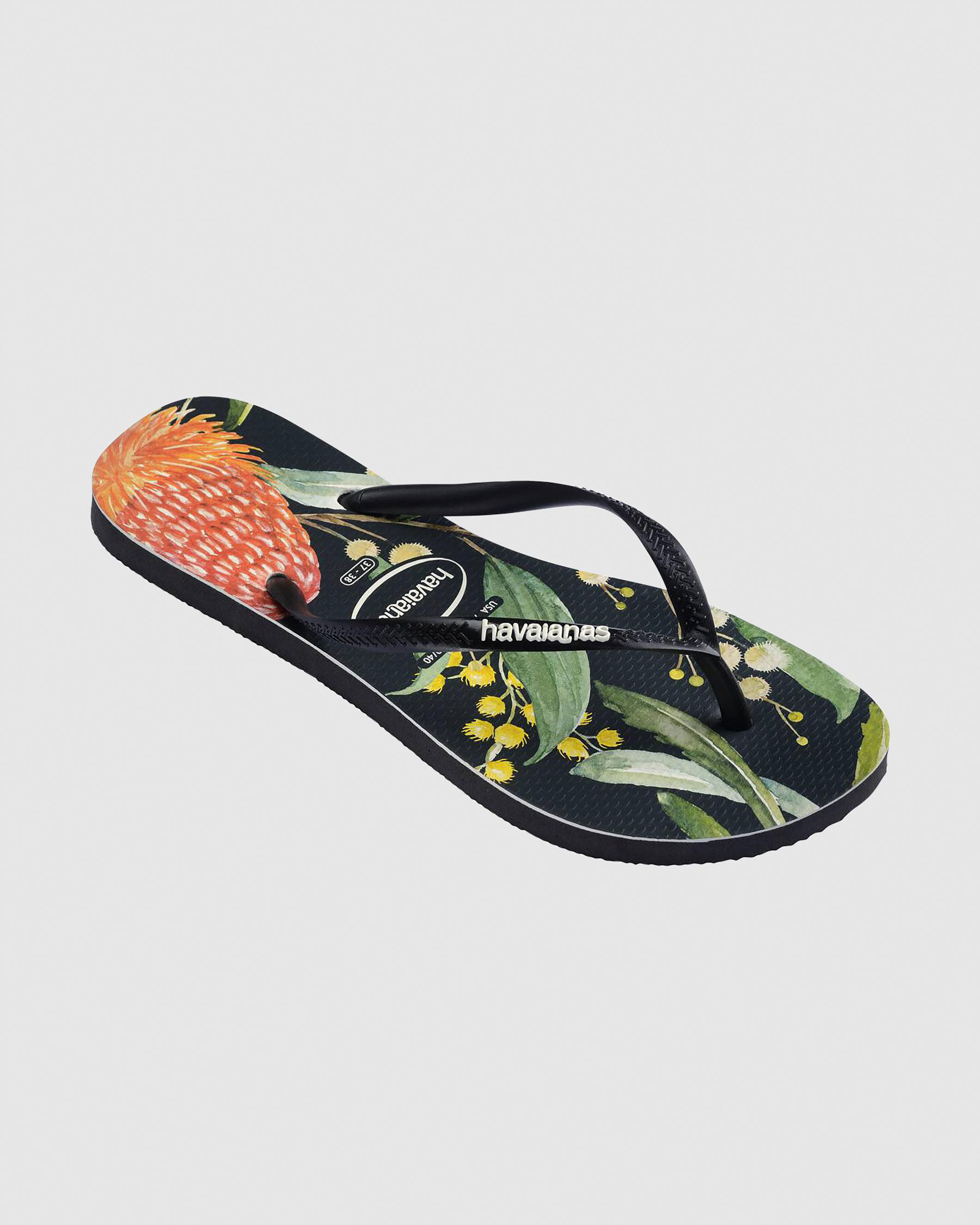 Slim Fauna Bush Flower Thongs