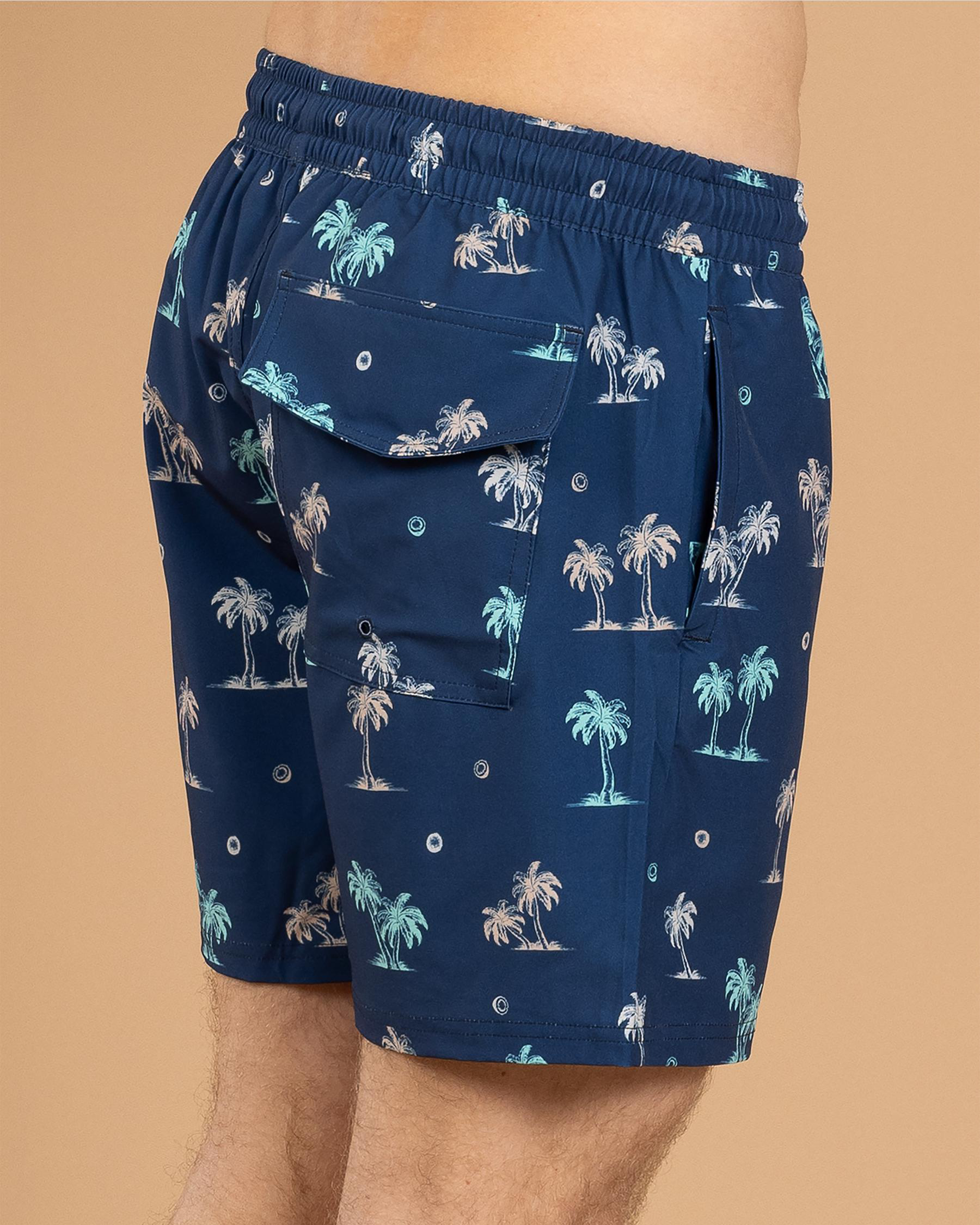 Azure Elastic Waist Board Shorts