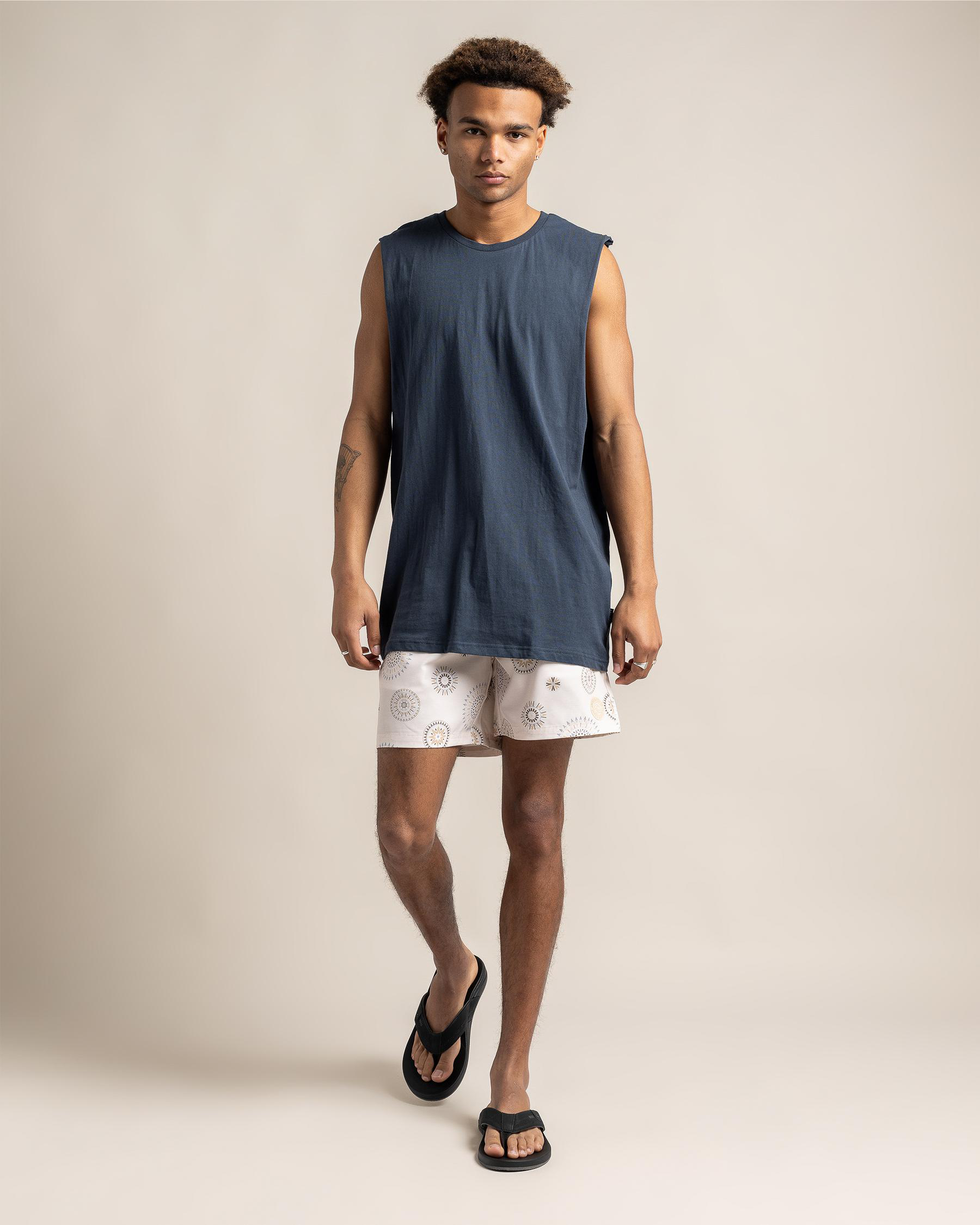 Circuit Elastic Waist Board Shorts