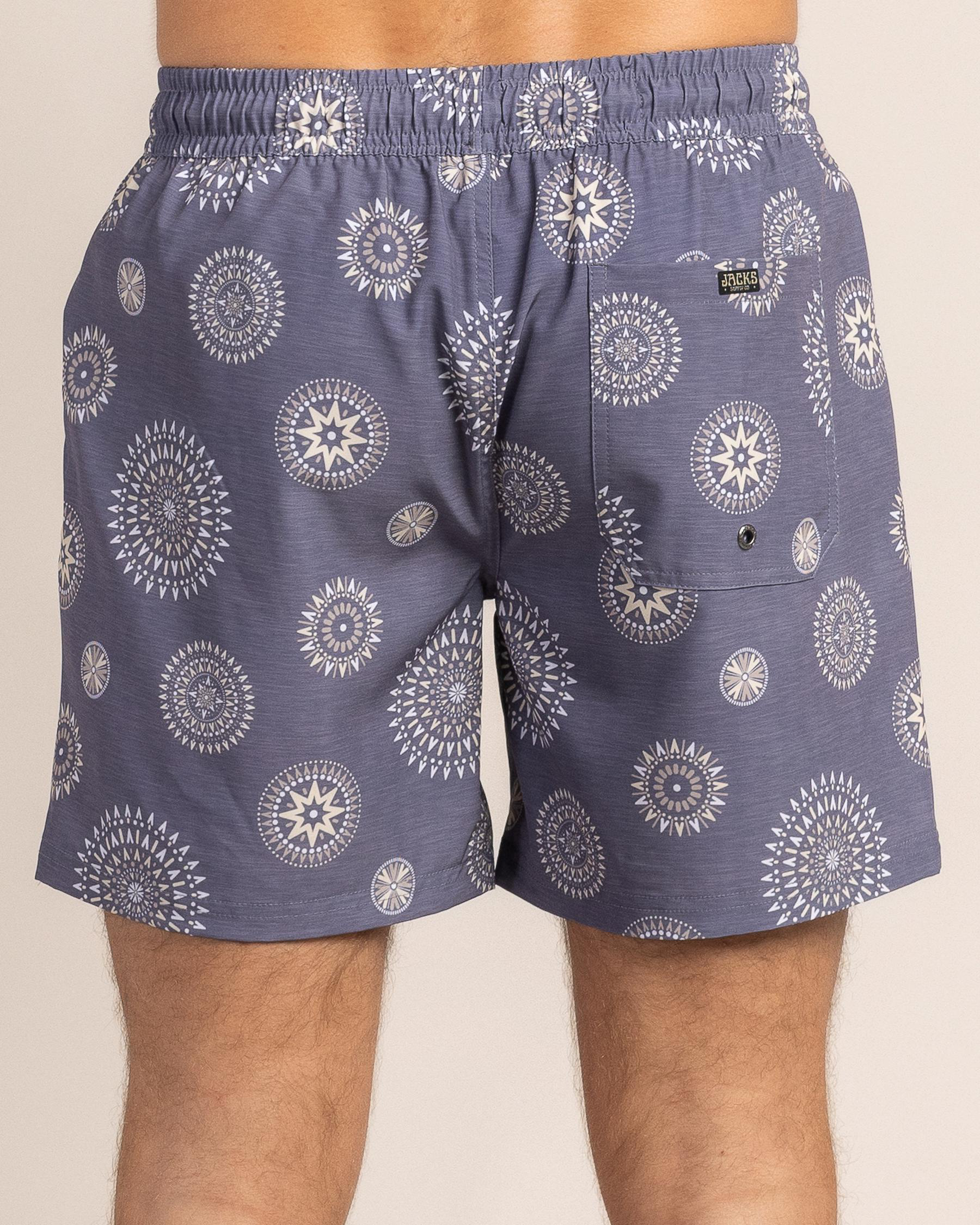 Circuit Elastic Waist Board Shorts