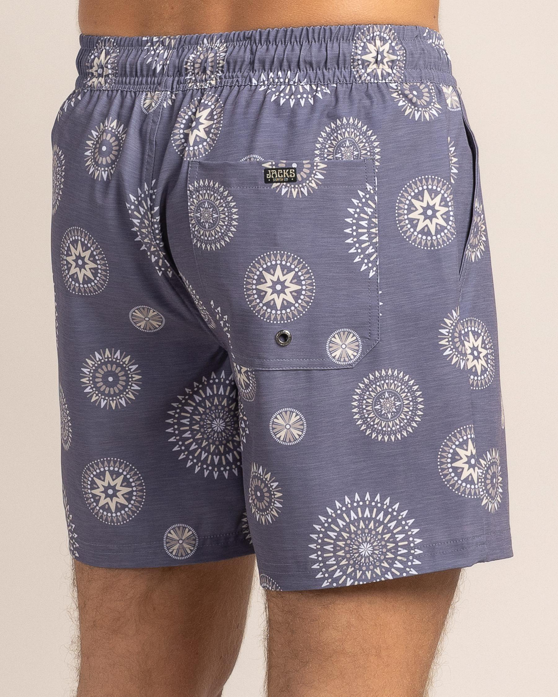 Circuit Elastic Waist Board Shorts