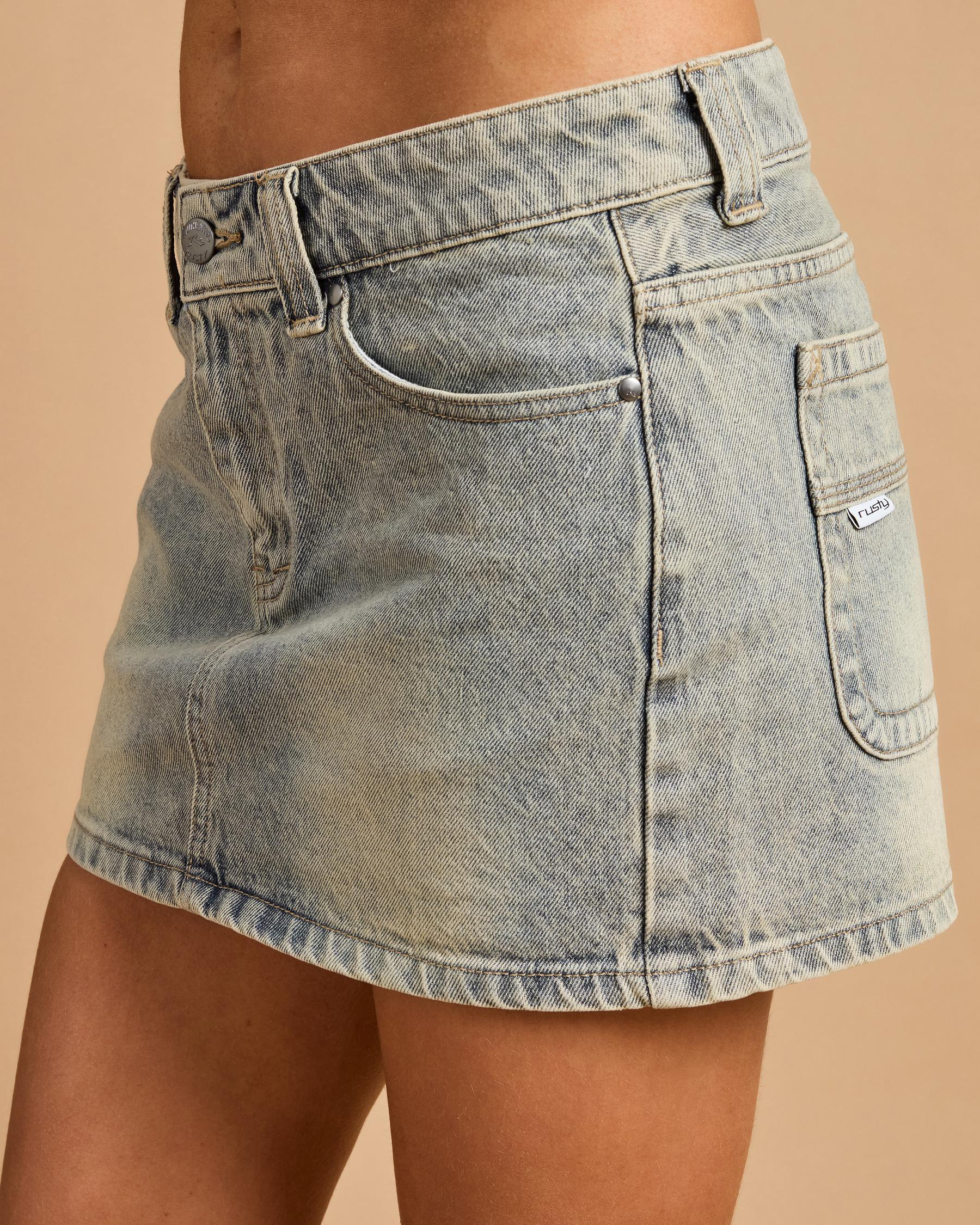 Dirty Mavericks Denim Mini Skirt