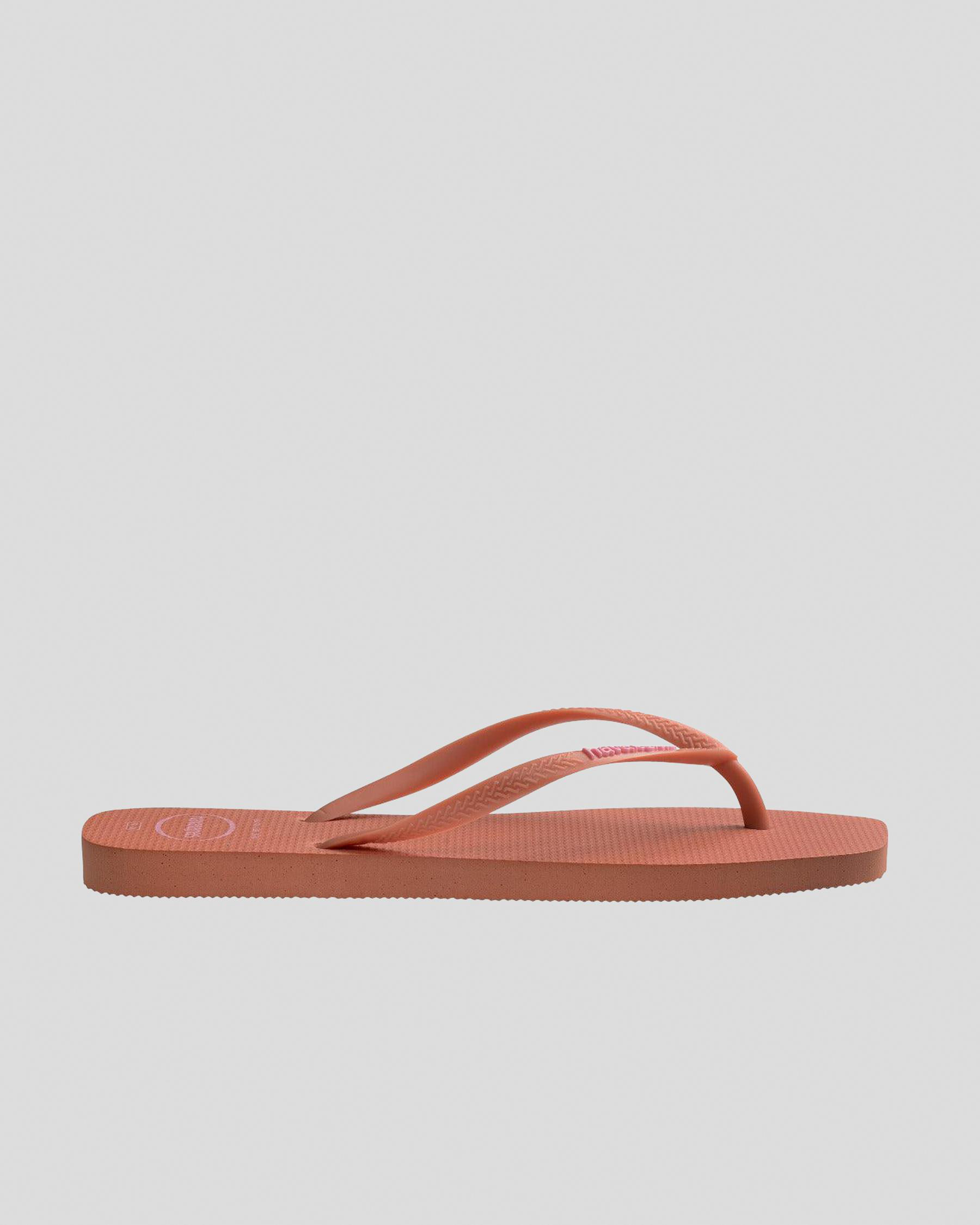 Slim Square Logo Thongs