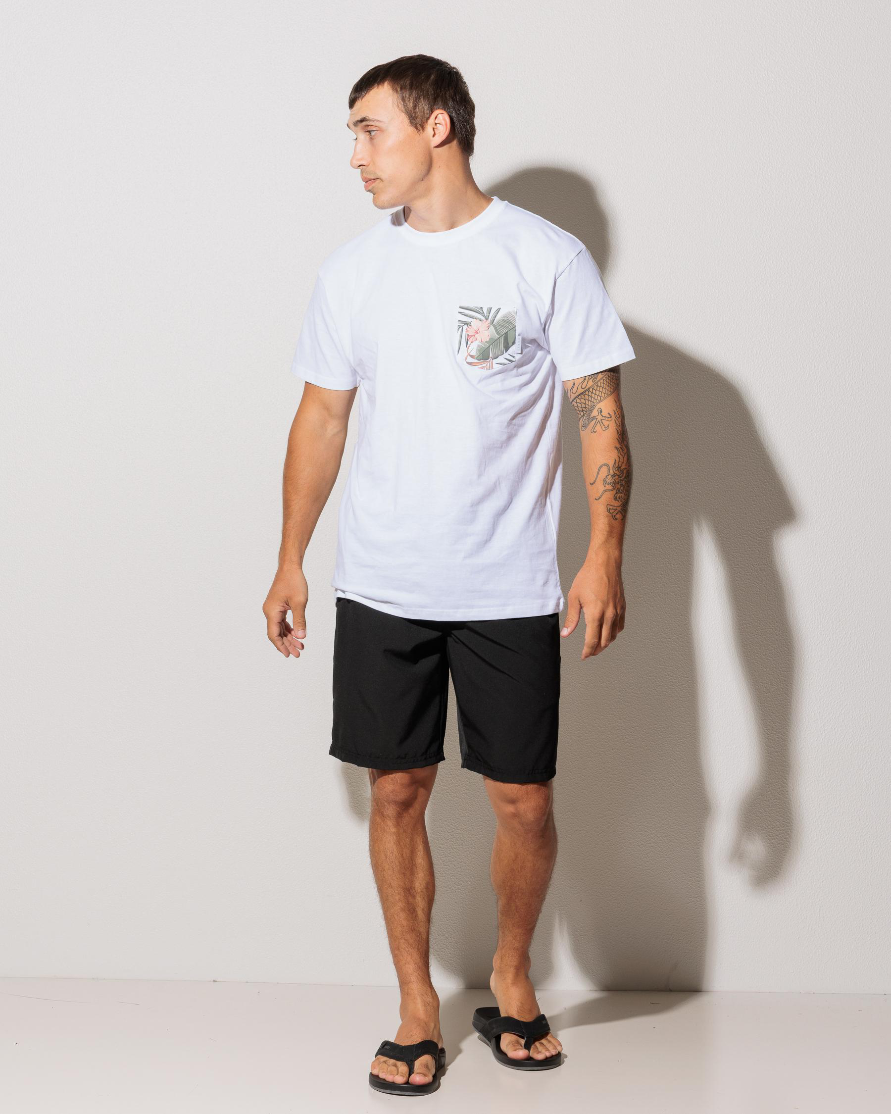 Power Up Elastic Waist Board Shorts