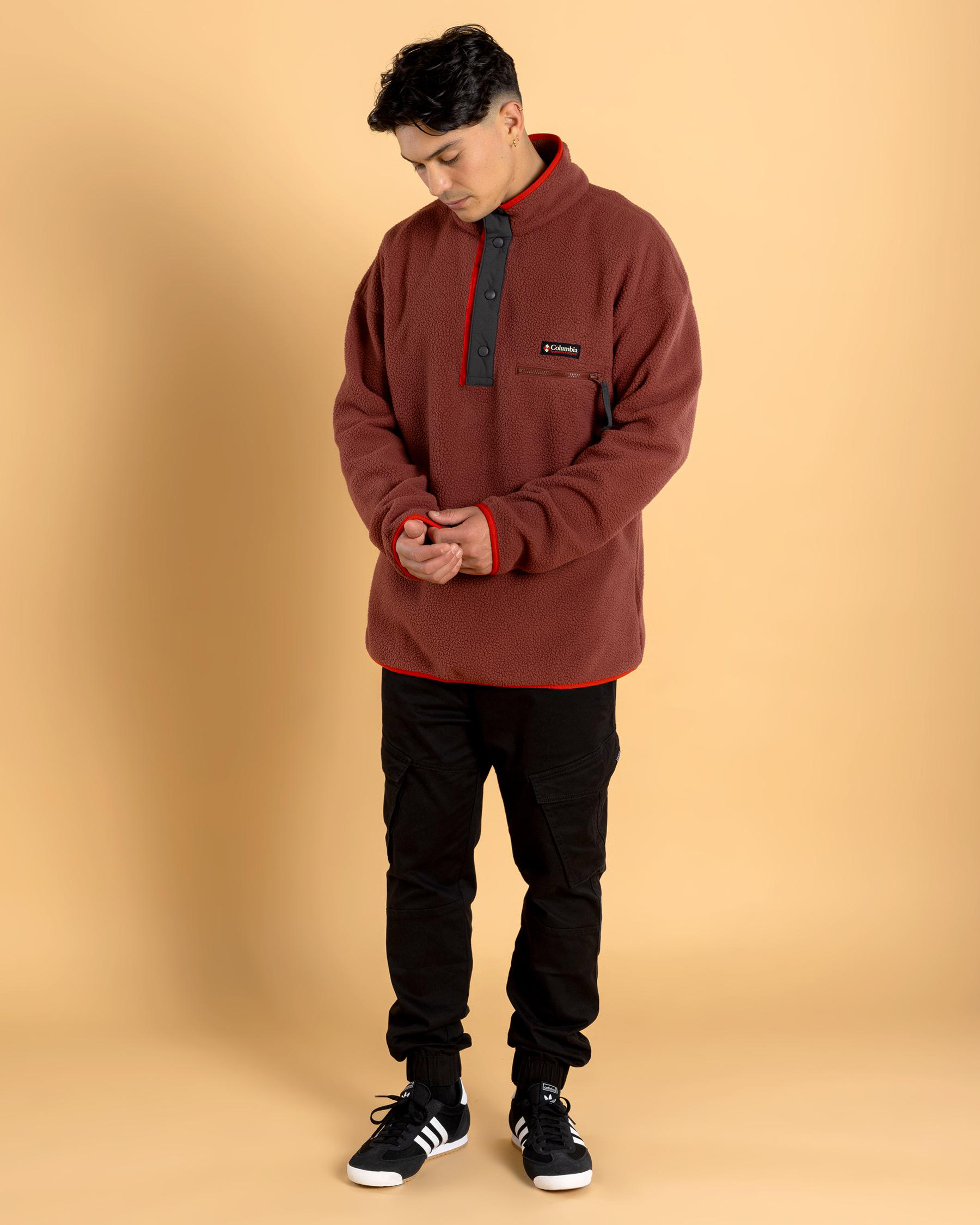 Helvetia Half Snap Fleece Sweatshirt