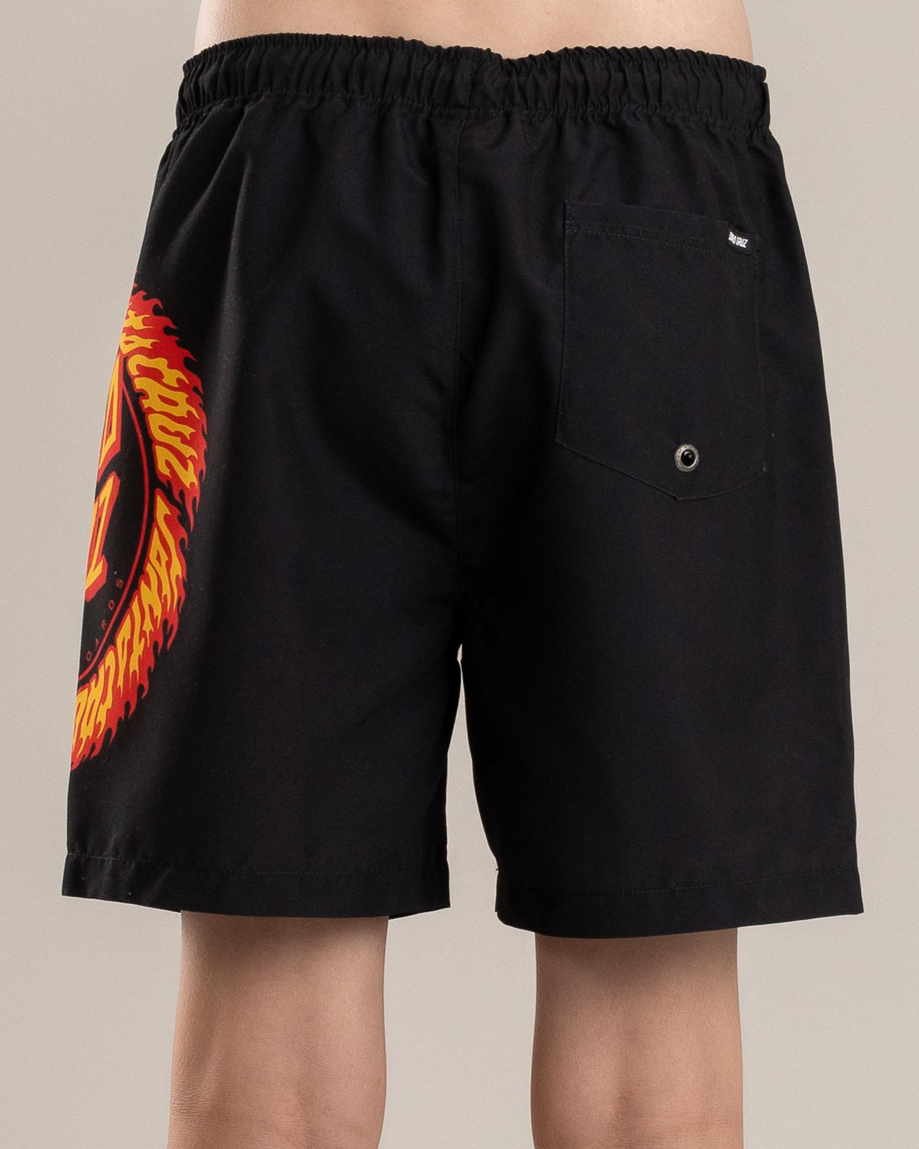 Flamed Ringed Dot Board Shorts