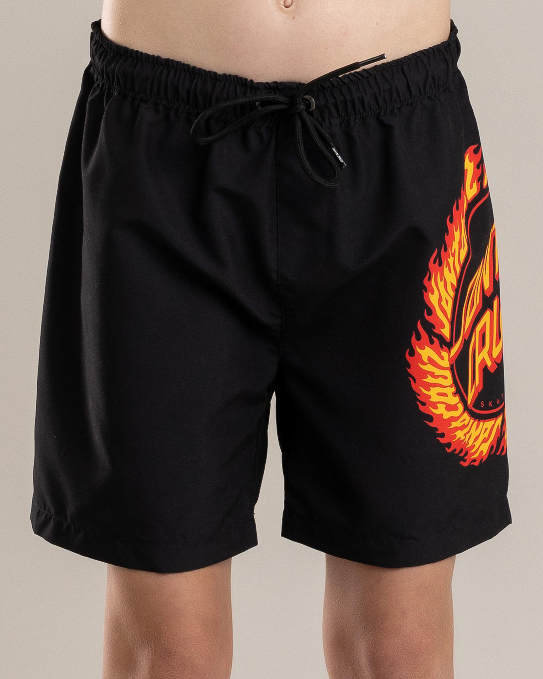 Flamed Ringed Dot Board Shorts