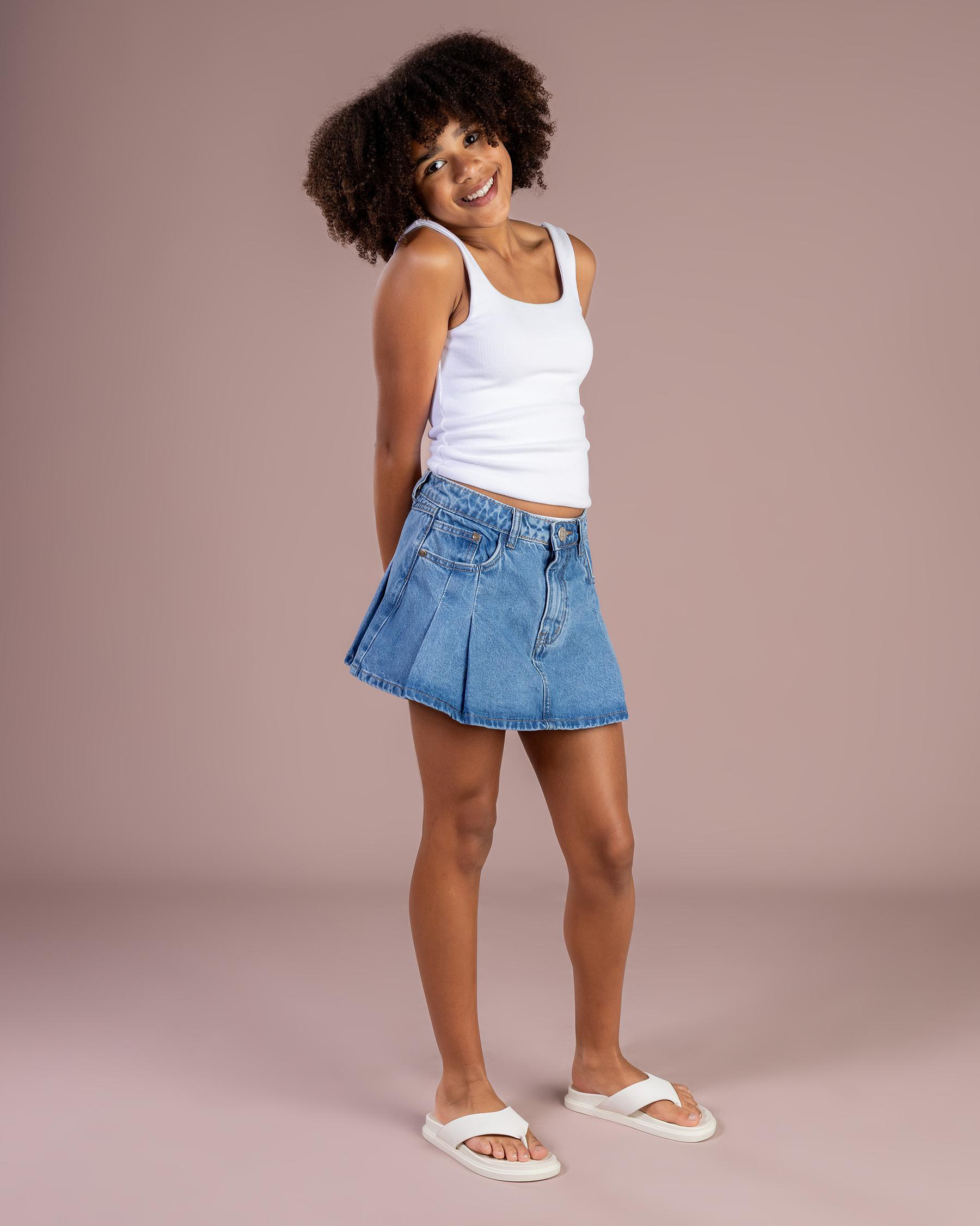 Daria Denim Skort