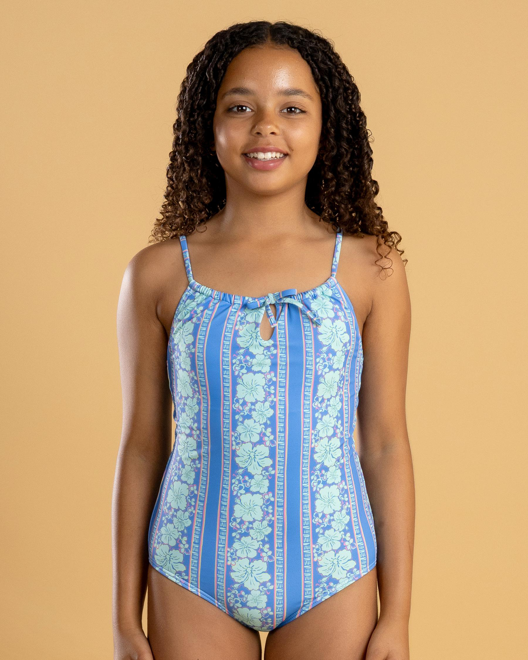 Happy Hibiscus One Piece Swimsuit