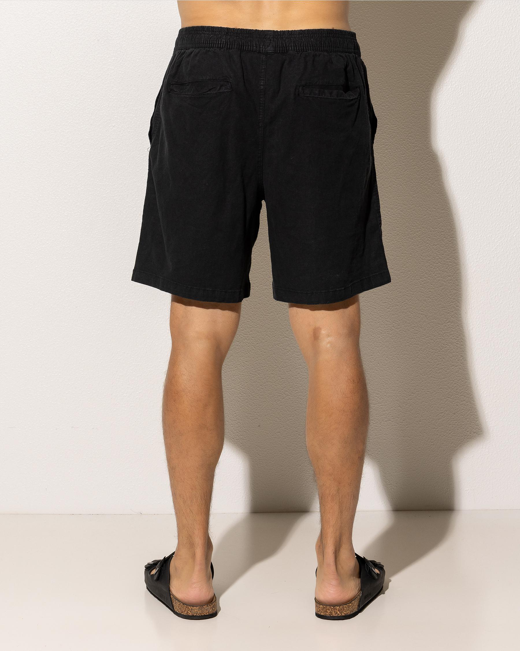 Elastic Patch Pocket Shorts
