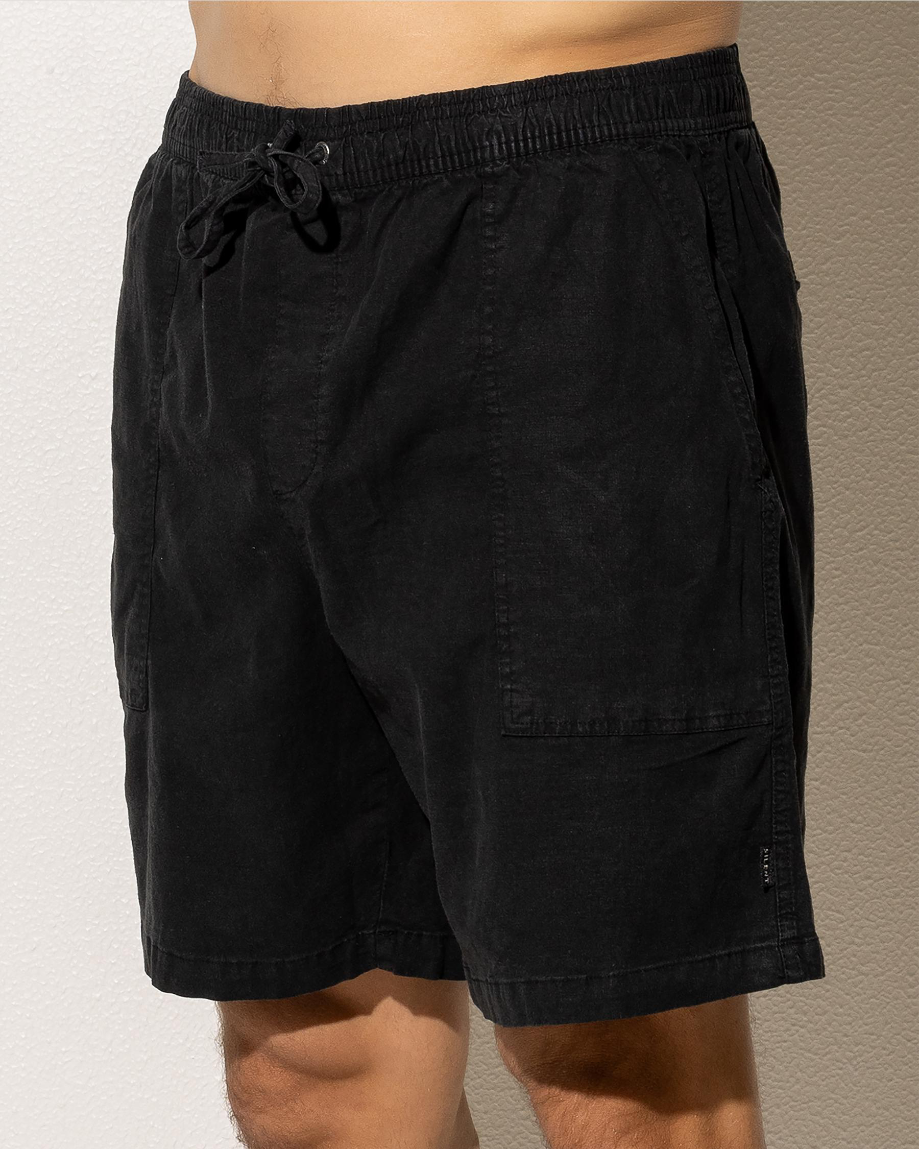 Elastic Patch Pocket Shorts