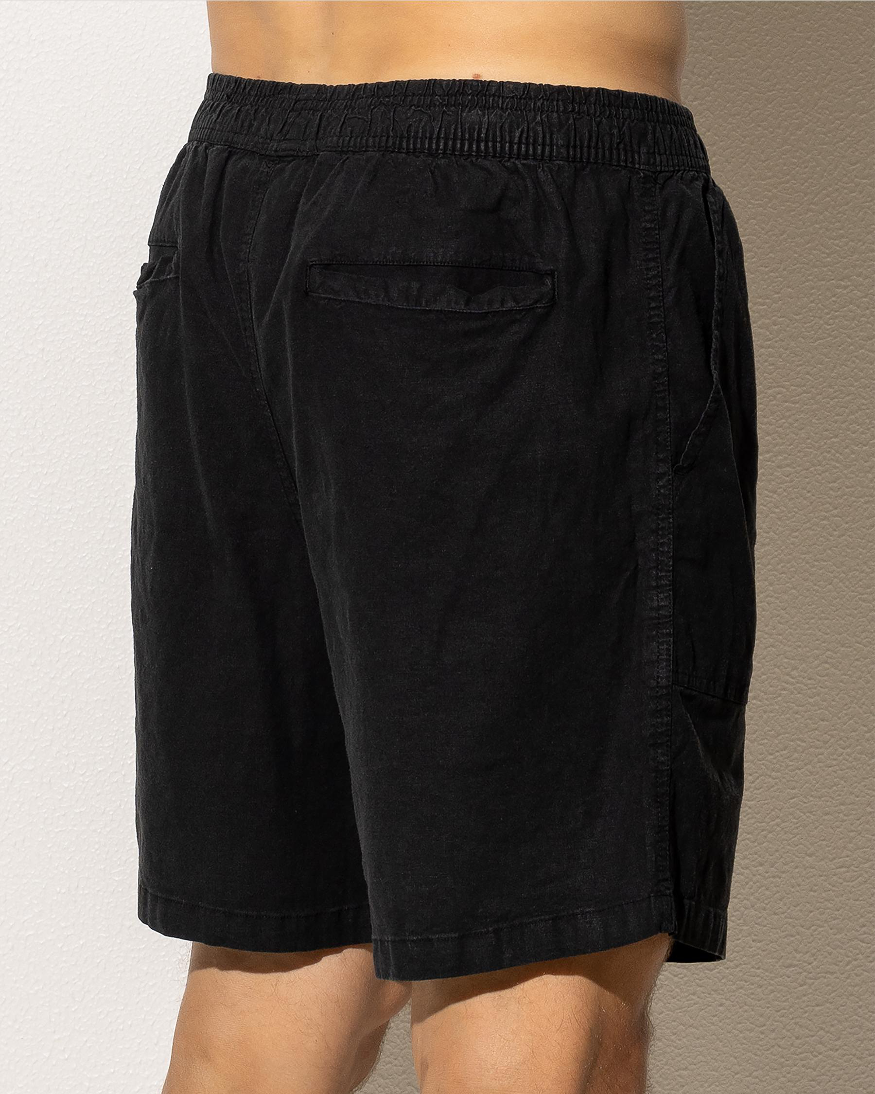 Elastic Patch Pocket Shorts