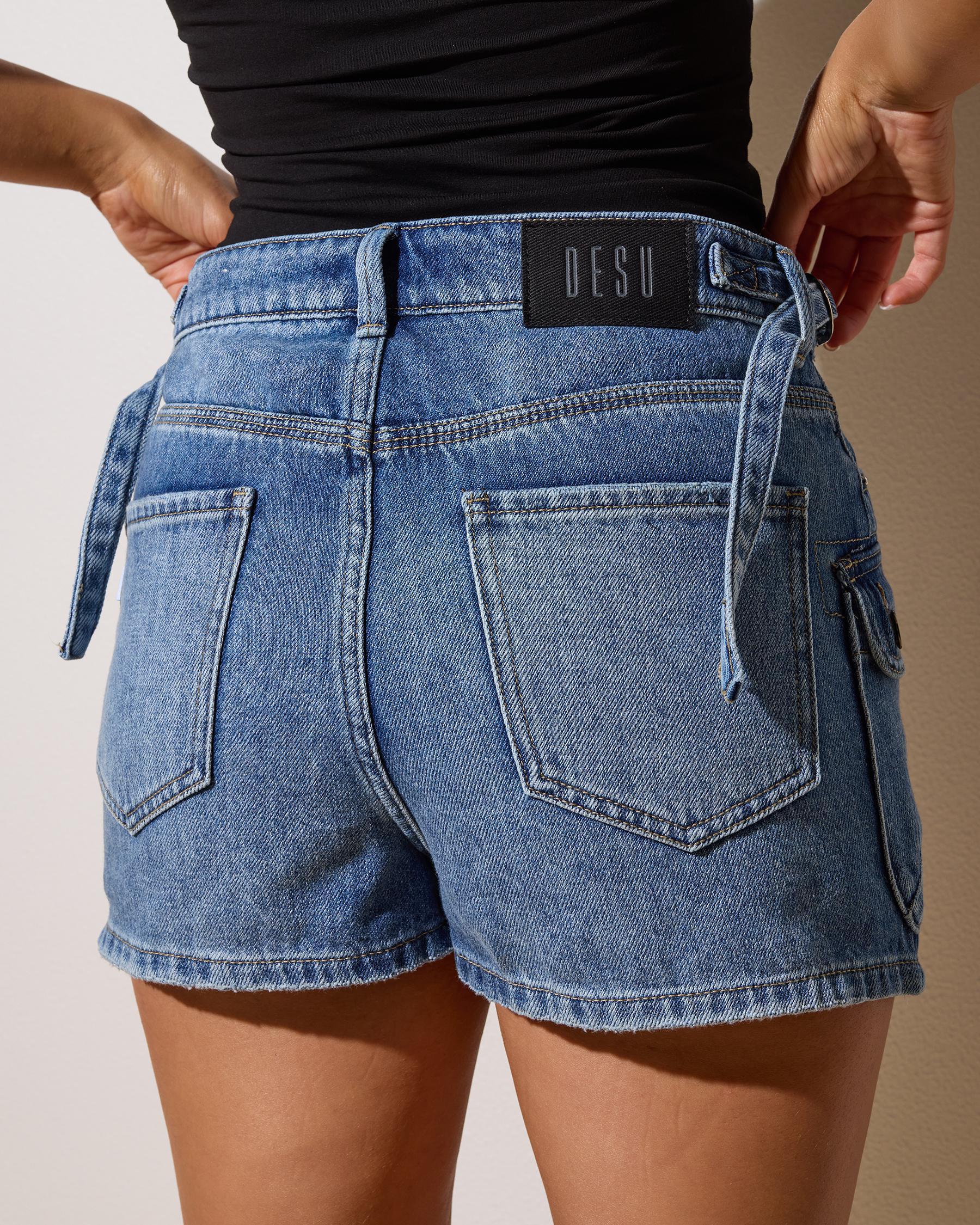 Juno Cargo Denim Skort