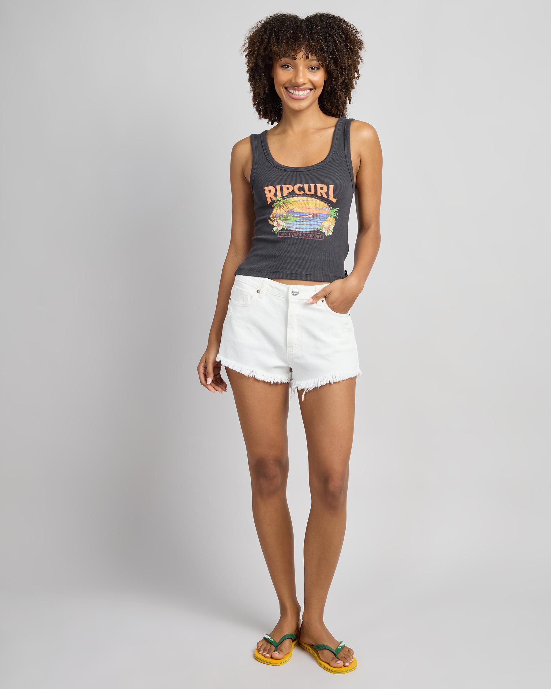 Sunset Ribbed Tank Top