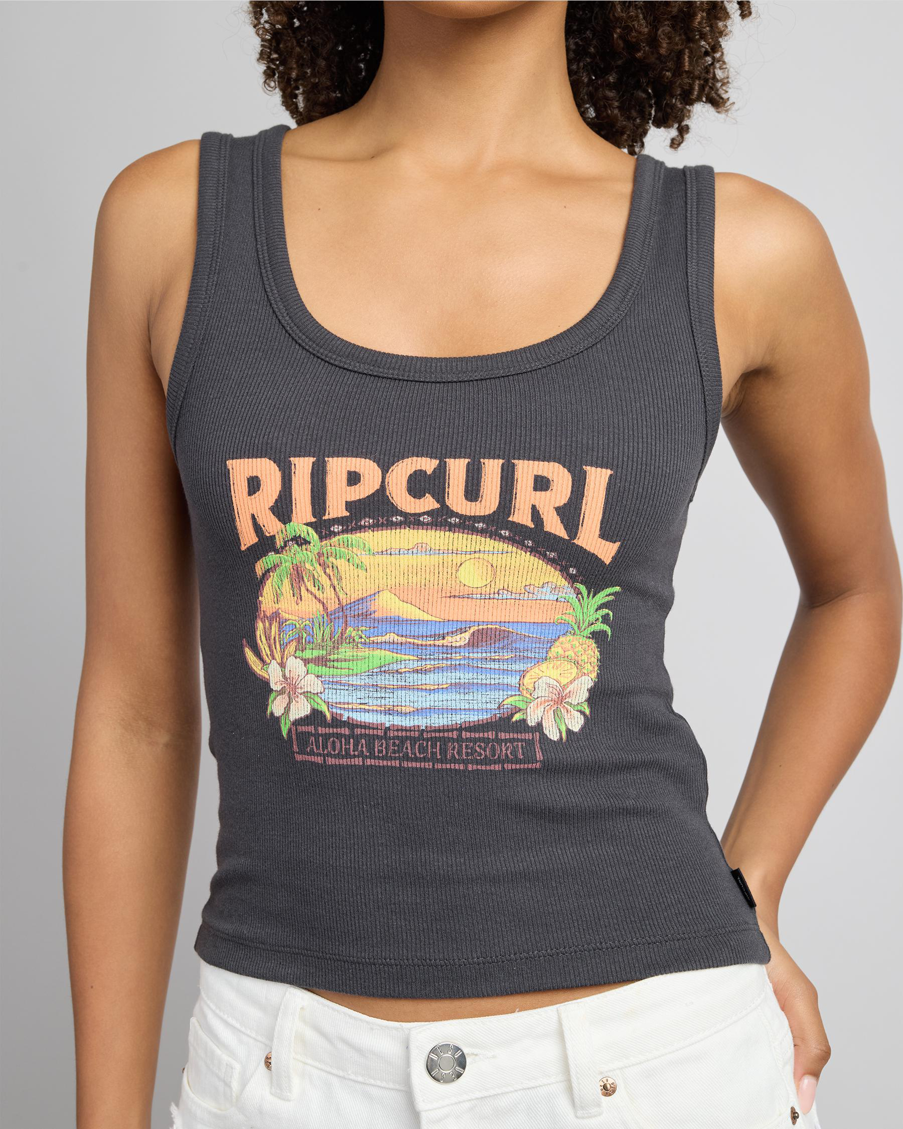 Sunset Ribbed Tank Top