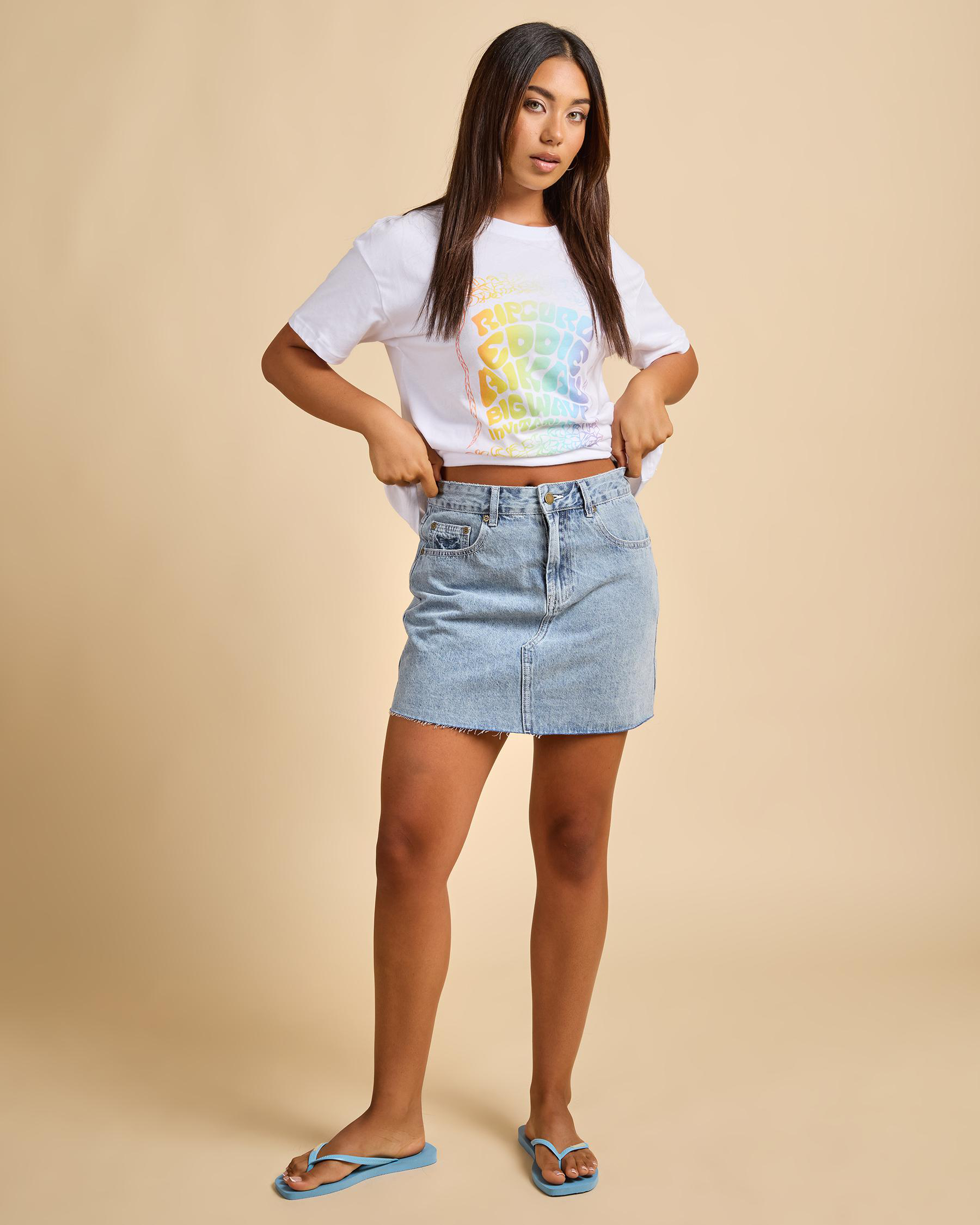 Tabby Denim Mini Skirt