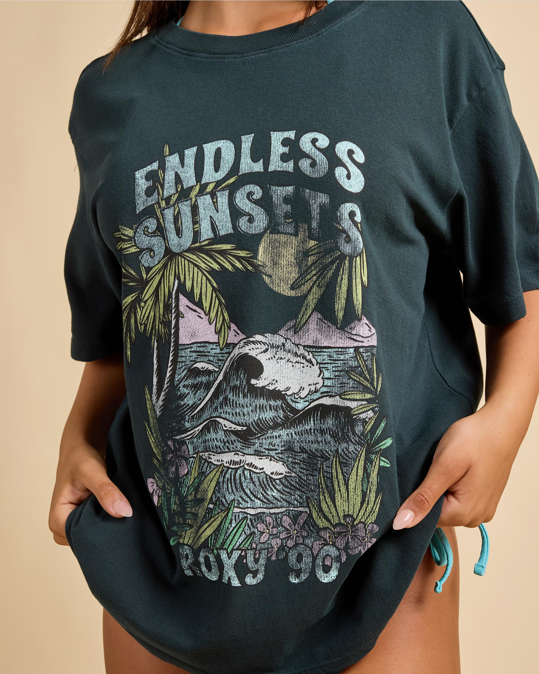 Sunny Oversized Stone Washed T-Shirt