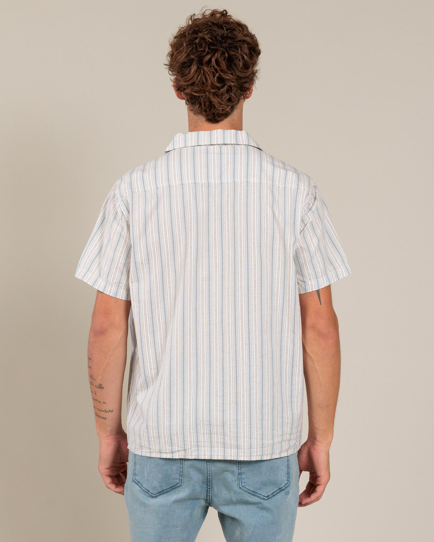 Vacation Stripe Short Sleeve Shirt