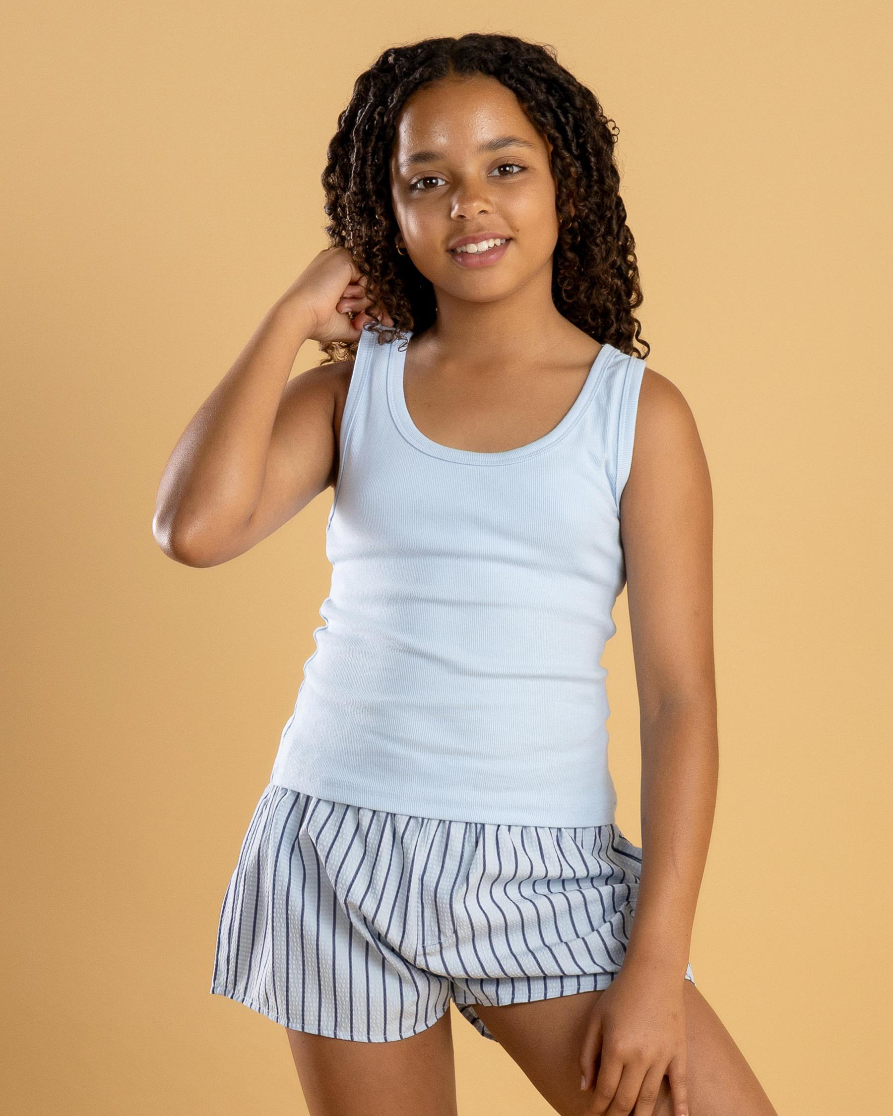 Basic Myla Rib Scoop Tank Top