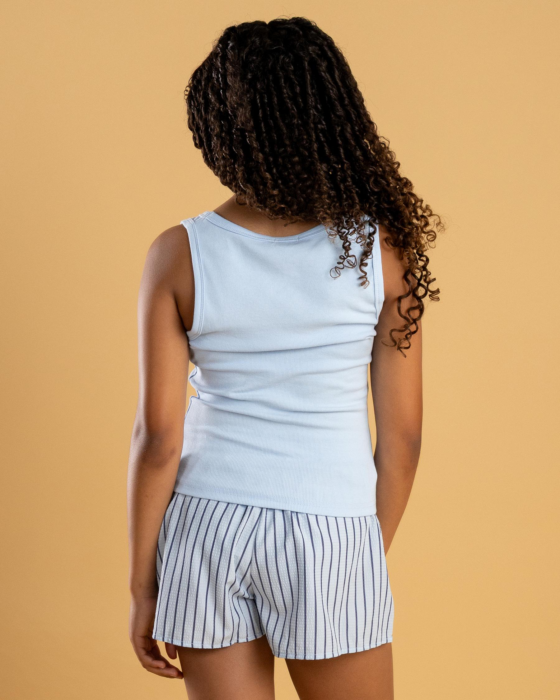 Basic Myla Rib Scoop Tank Top