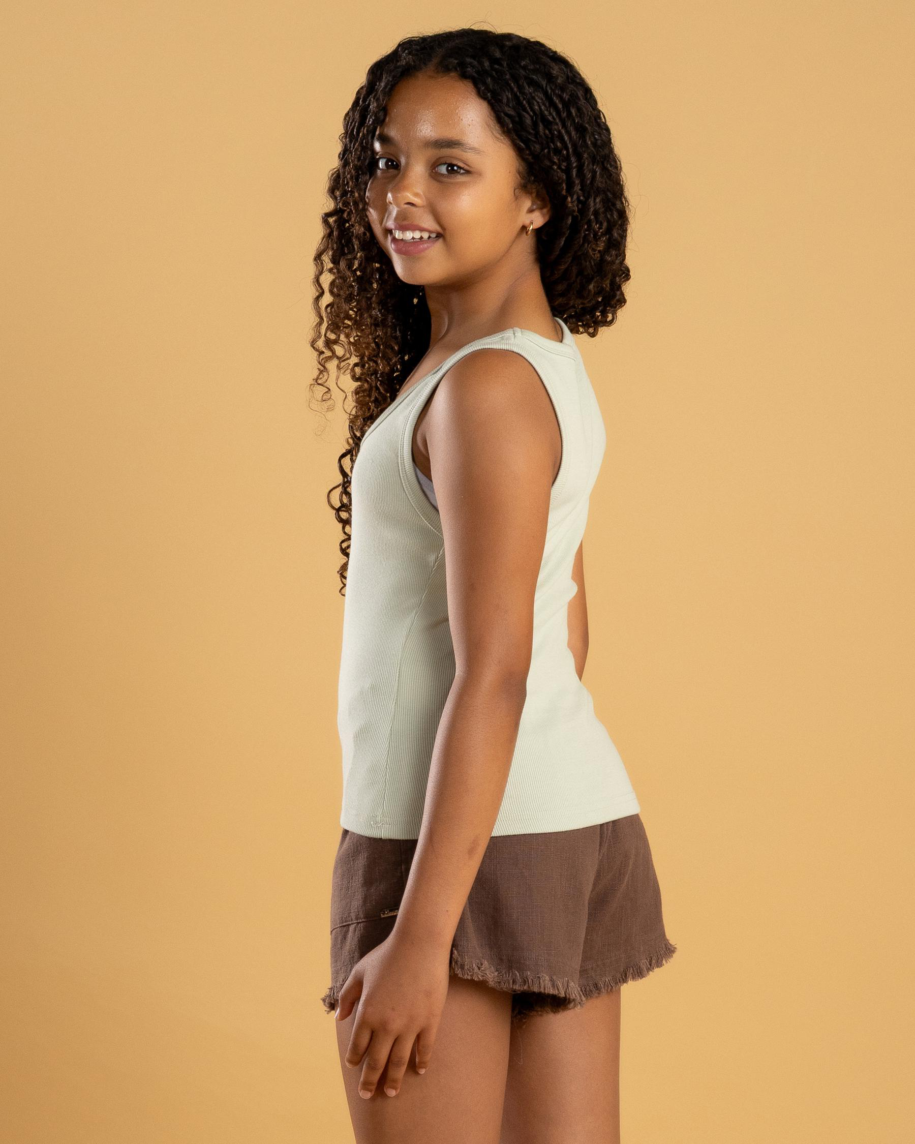 Basic Myla Rib Scoop Tank Top