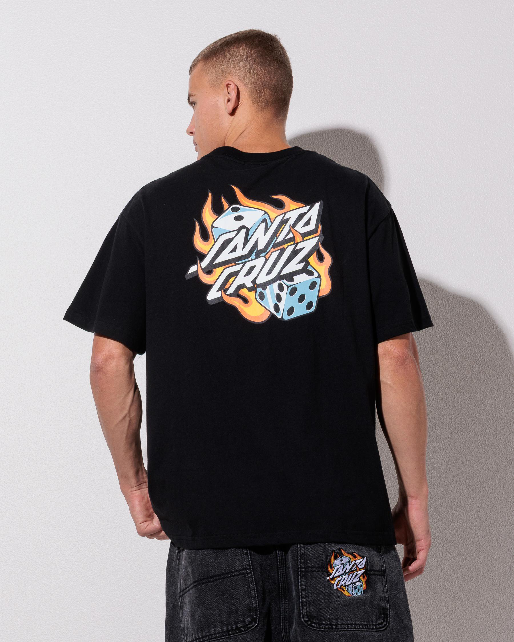 Flaming Dice Dot Flash T-Shirt