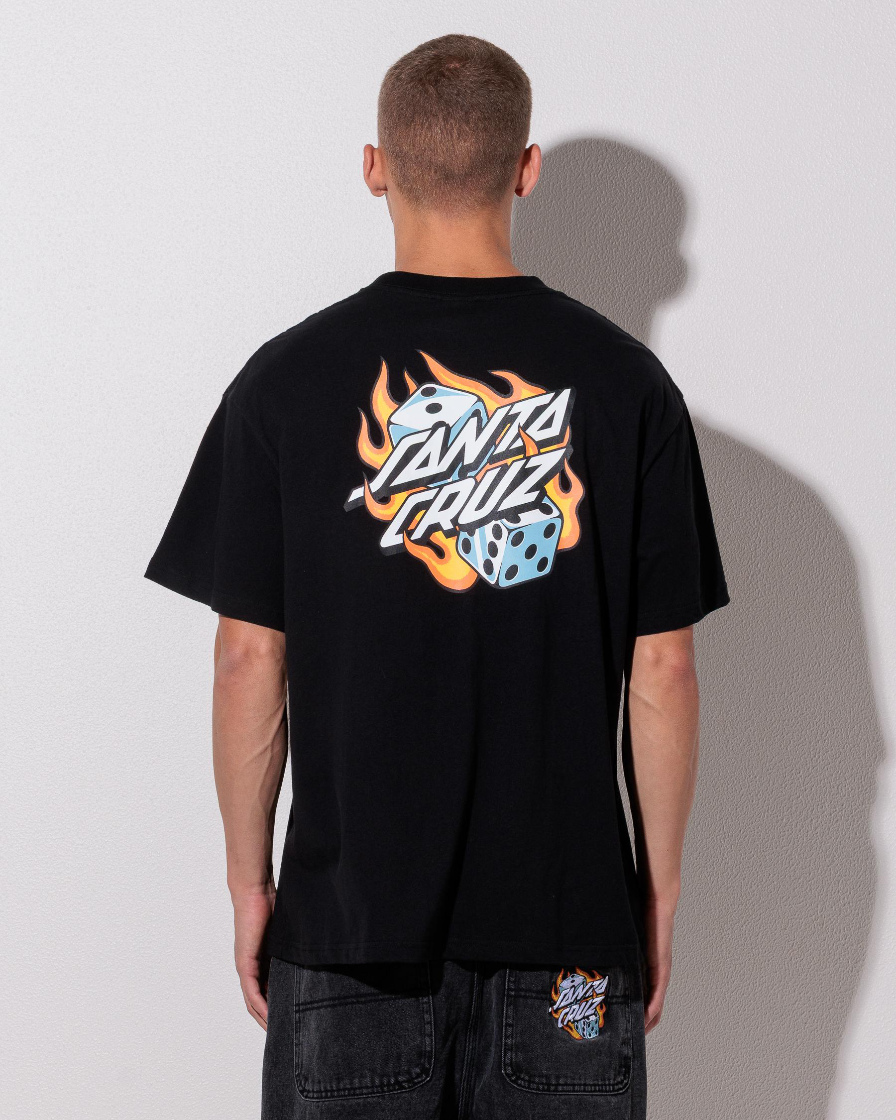 Flaming Dice Dot Flash T-Shirt