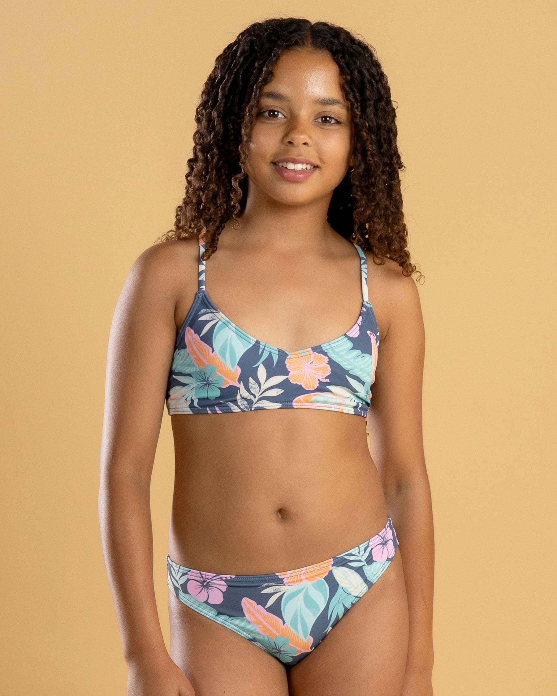 Active Floral Rash Vest Set