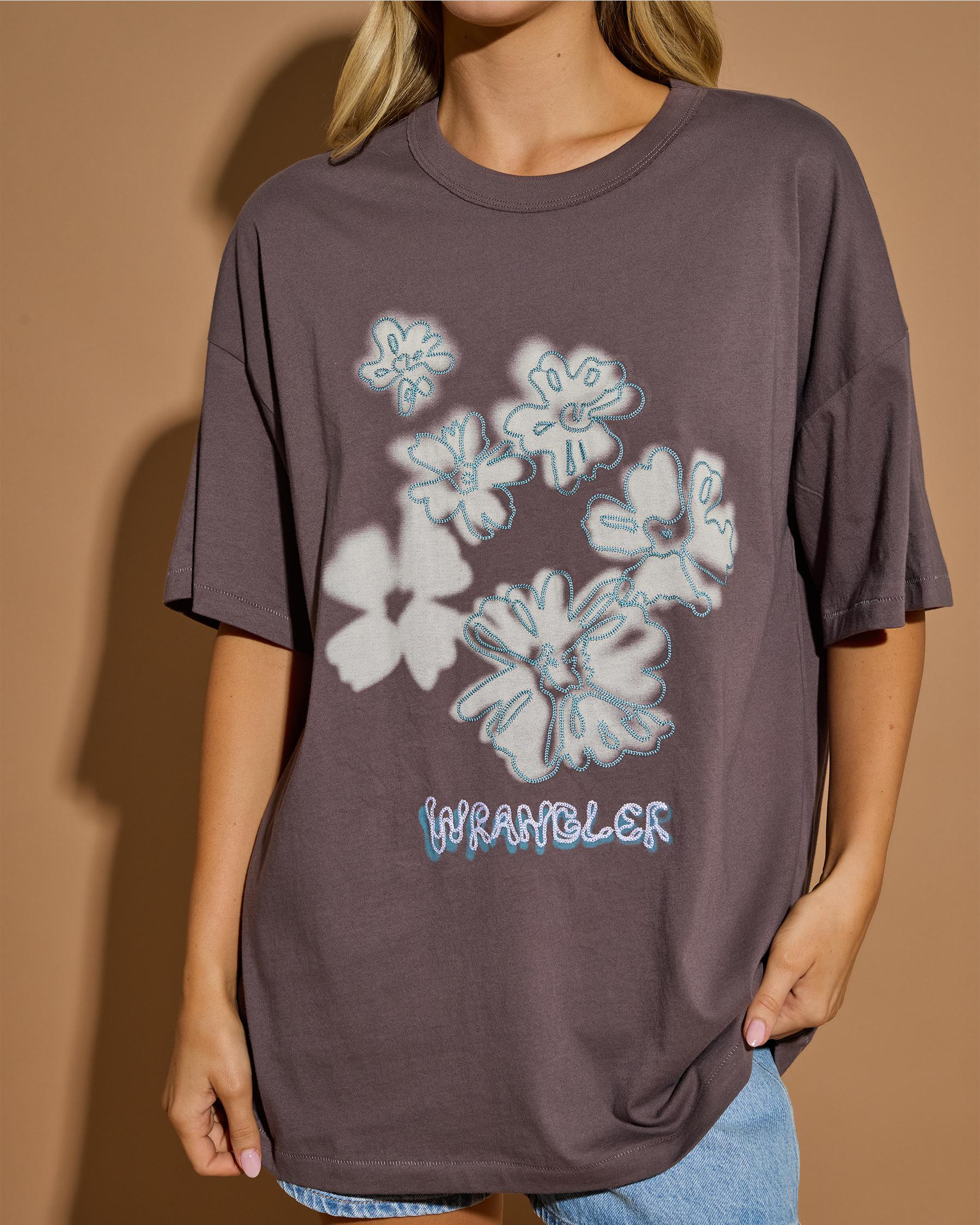 Floral Fade Boxy Slouch T-Shirt