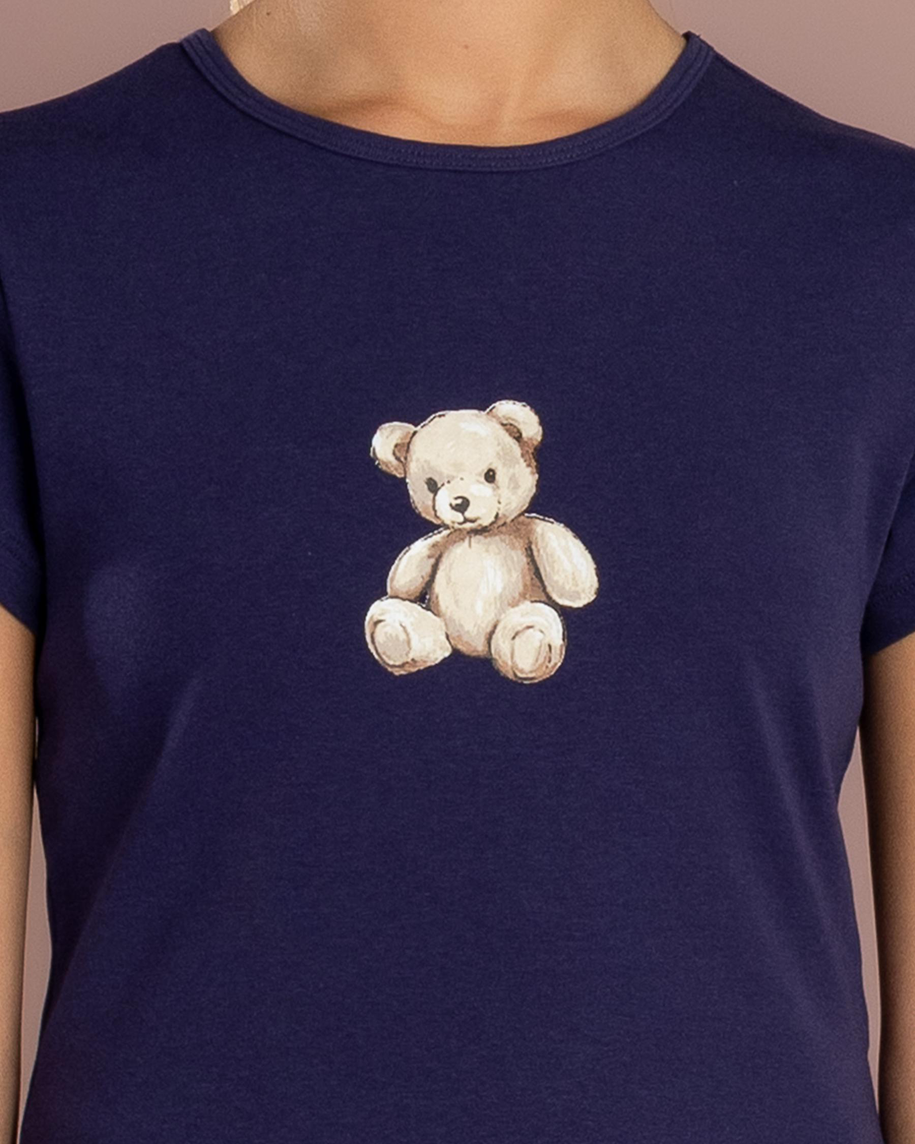 Girl's Teddy Bear Top