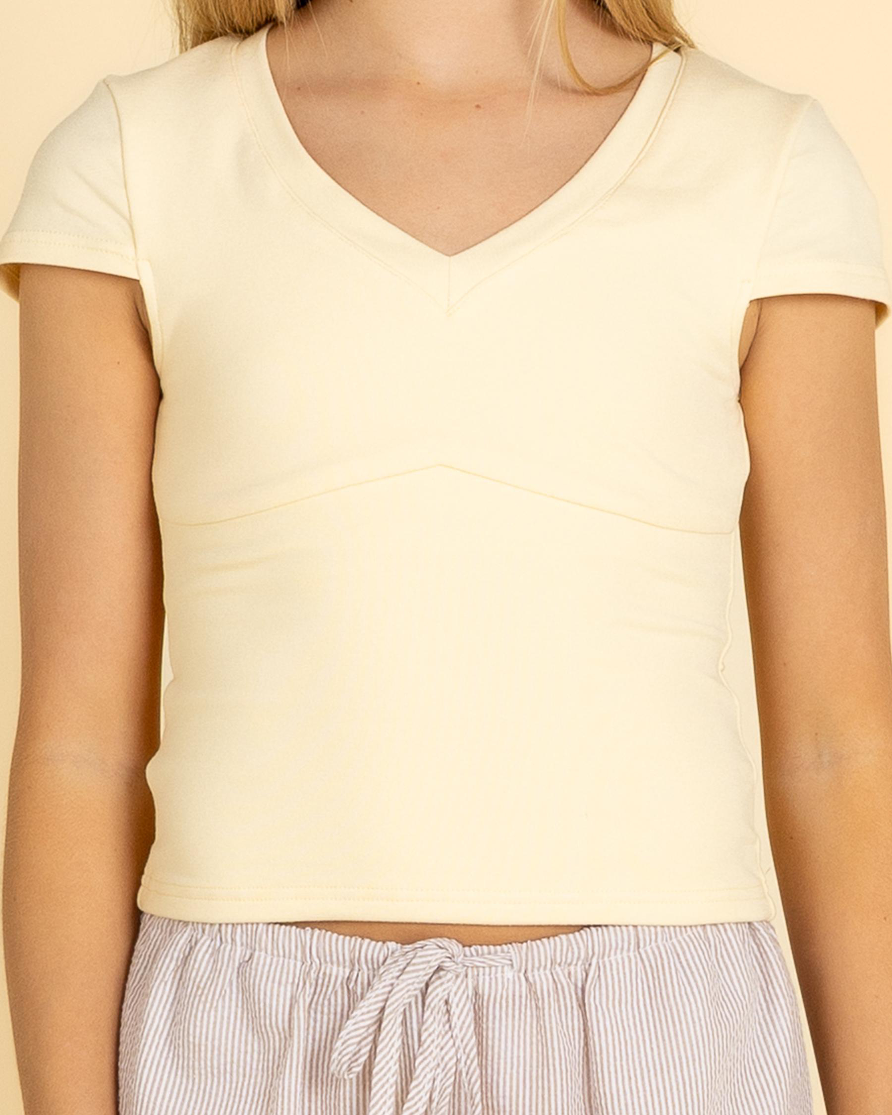 Indie Basic V Neck Top