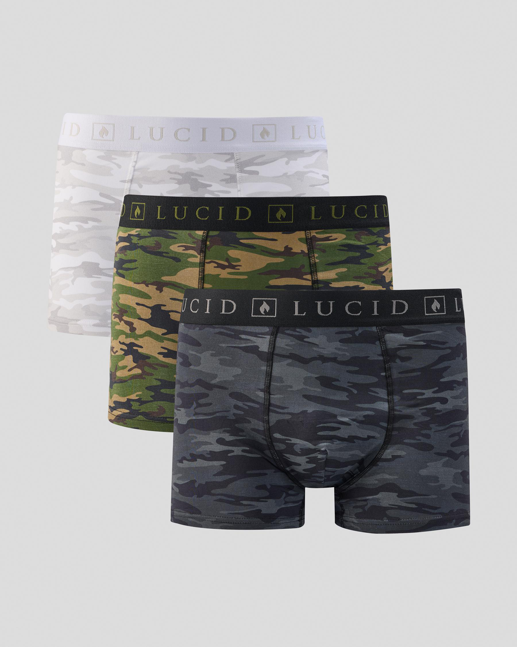 Camouflaged Fitted Boxer Shorts