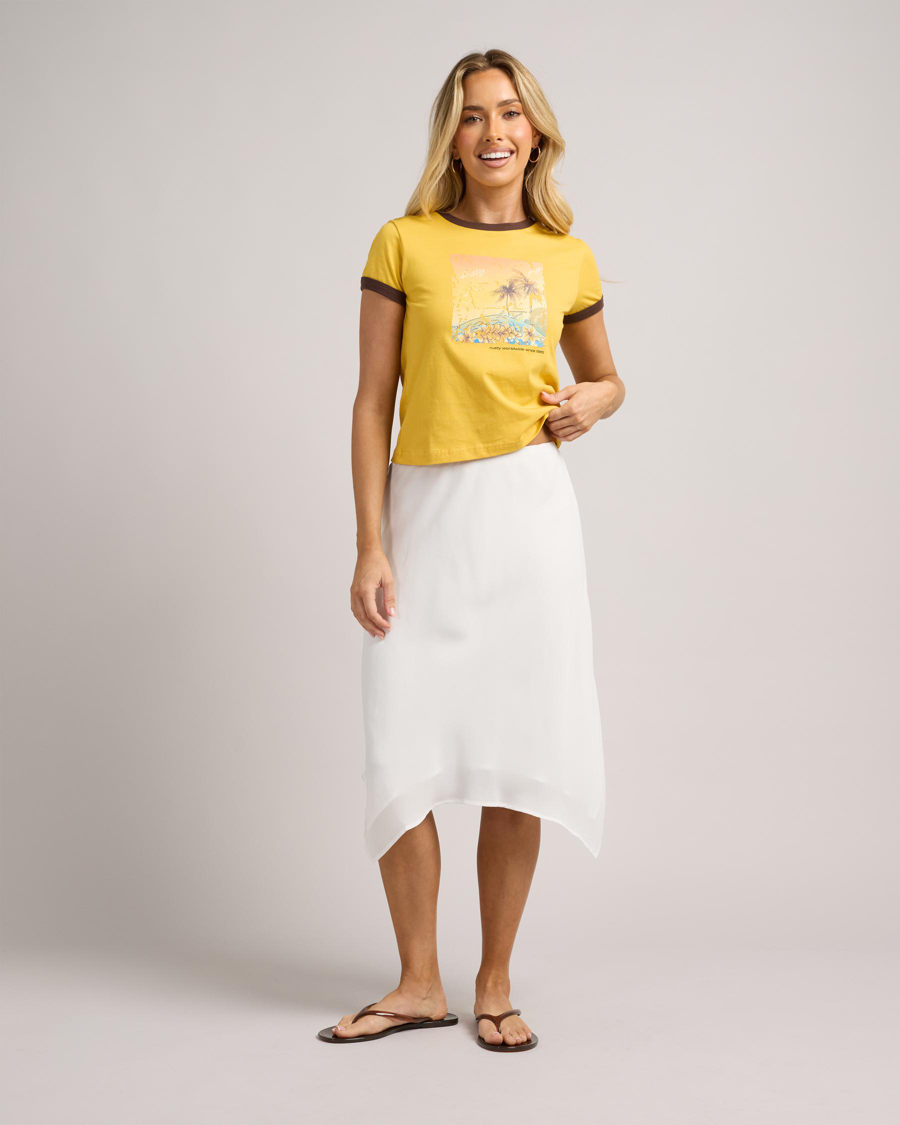 La Cabana Contrast Ringer Mini T-Shirt