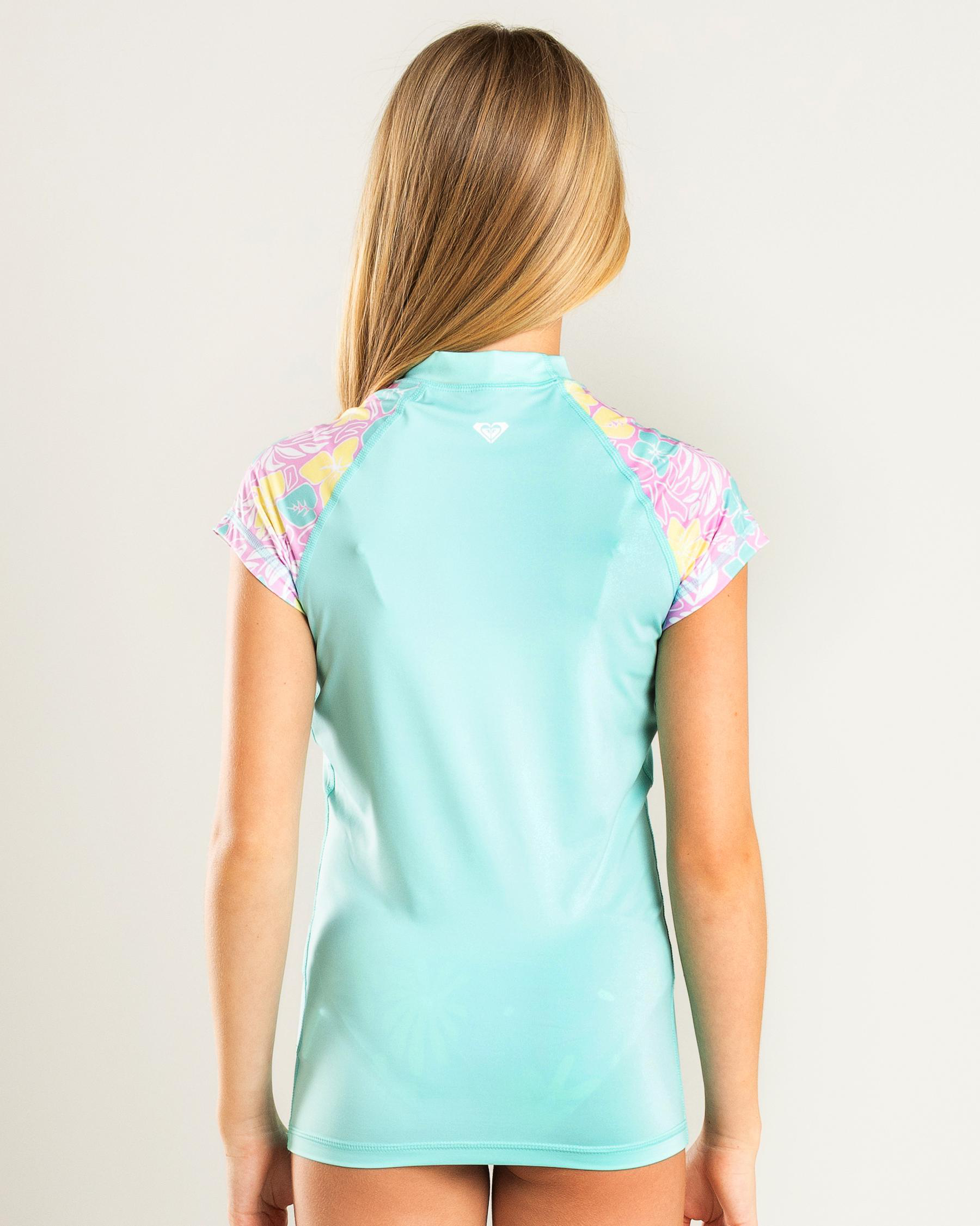 Hibiscus Cap Sleeve Rash Vest