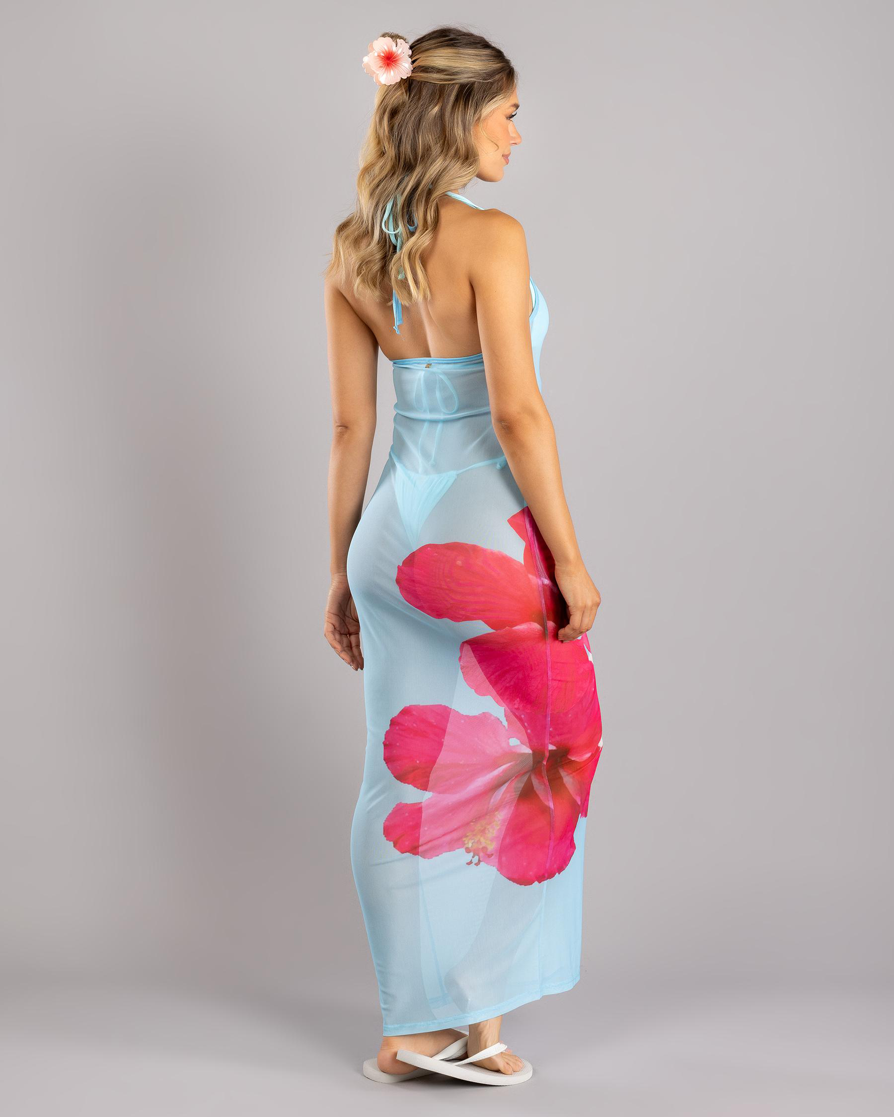 Paradise Mesh Long Cover Up