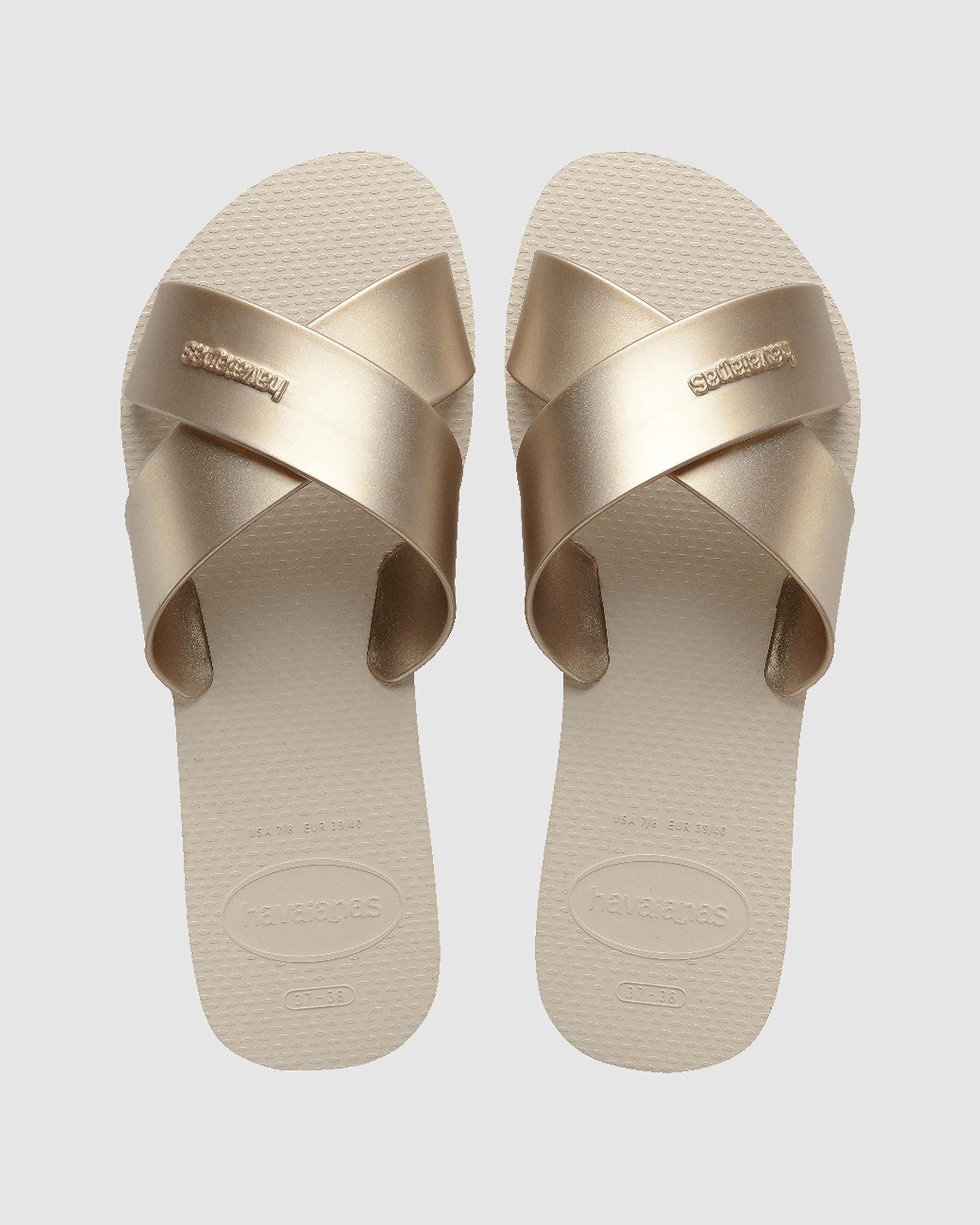 Aqua Metallic Sandals