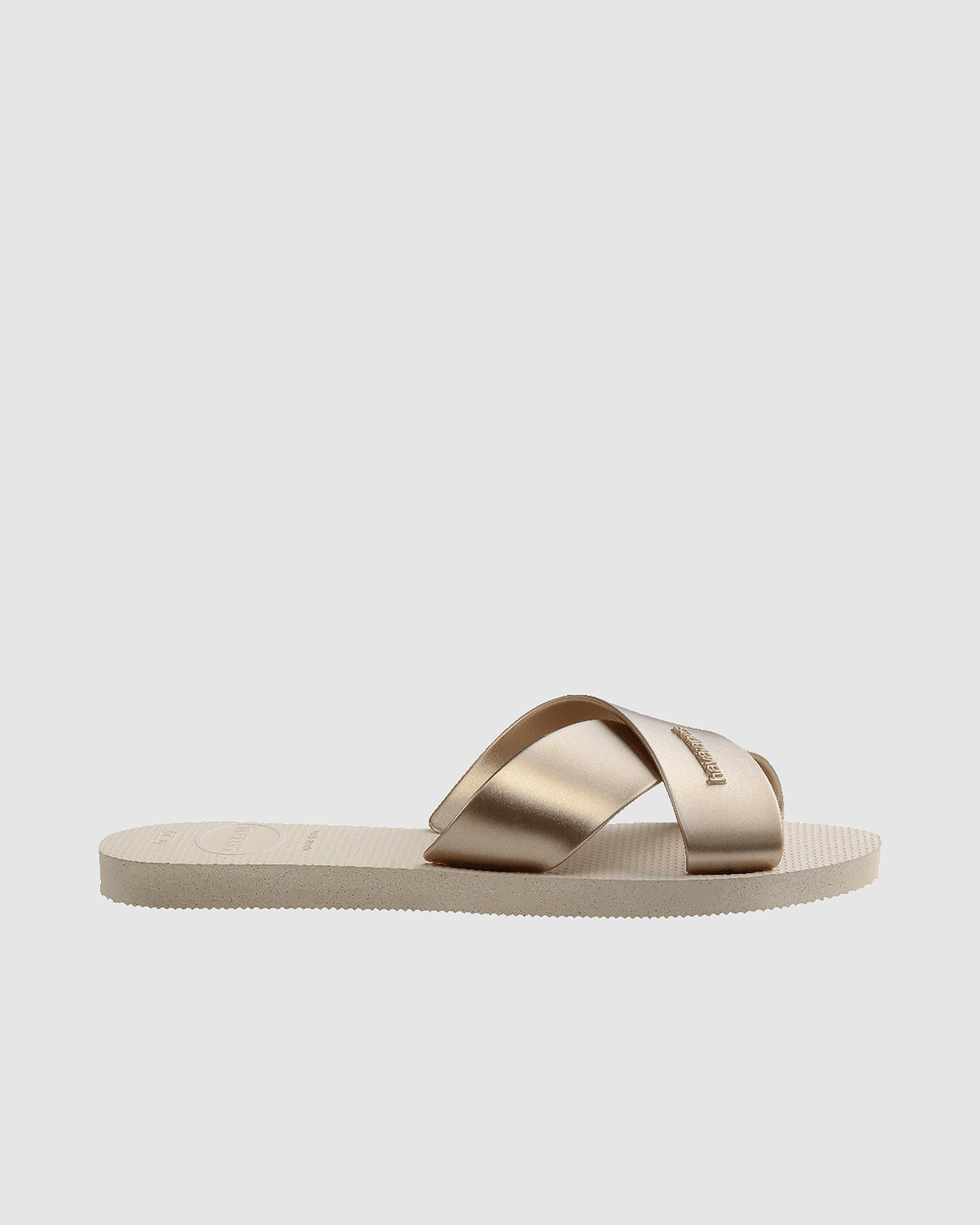 Aqua Metallic Sandals