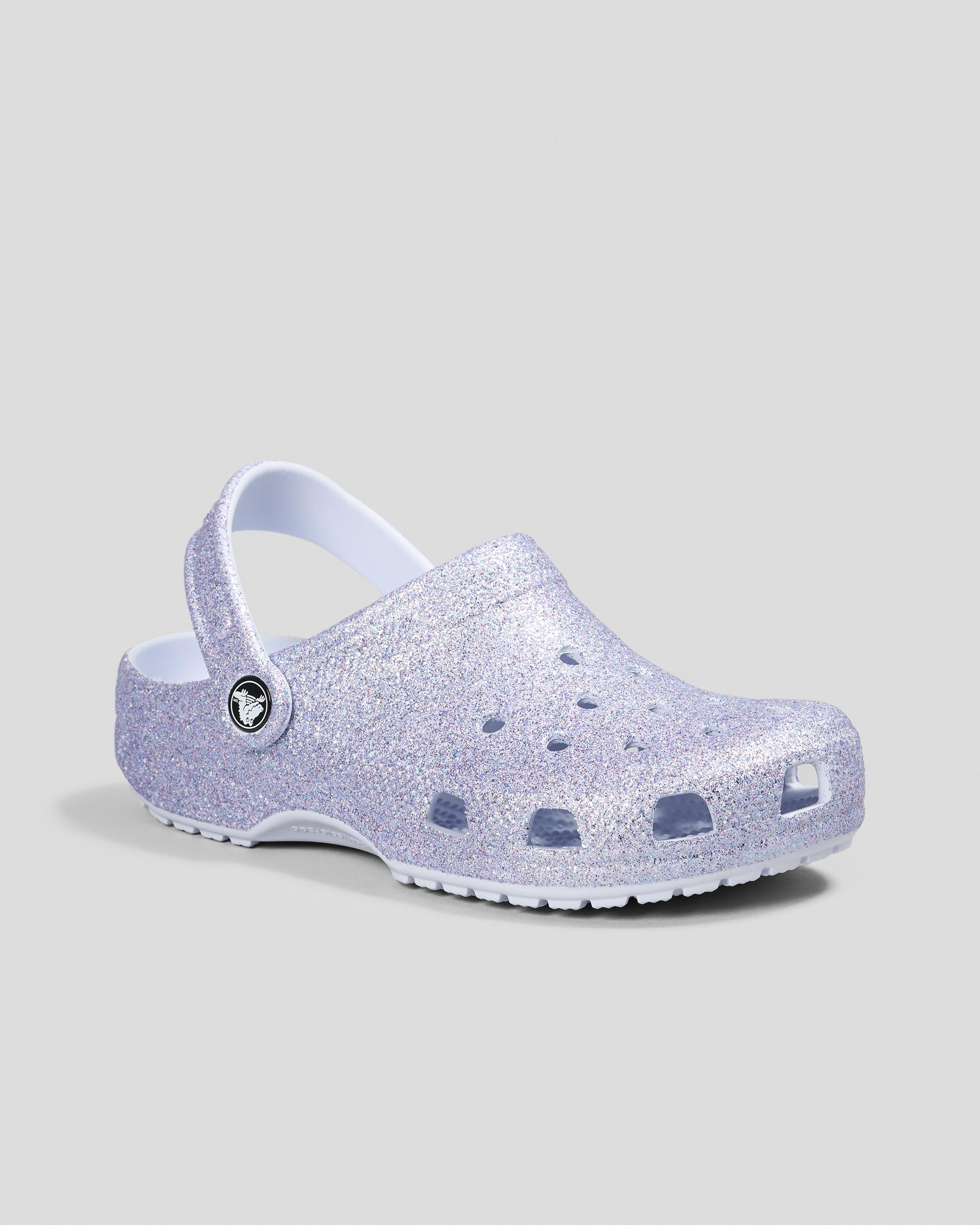 Kids Glitter Clogs
