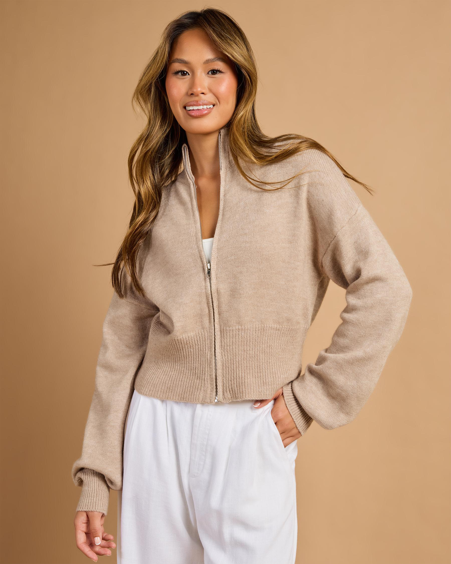 Briana Zip Knit Jumper