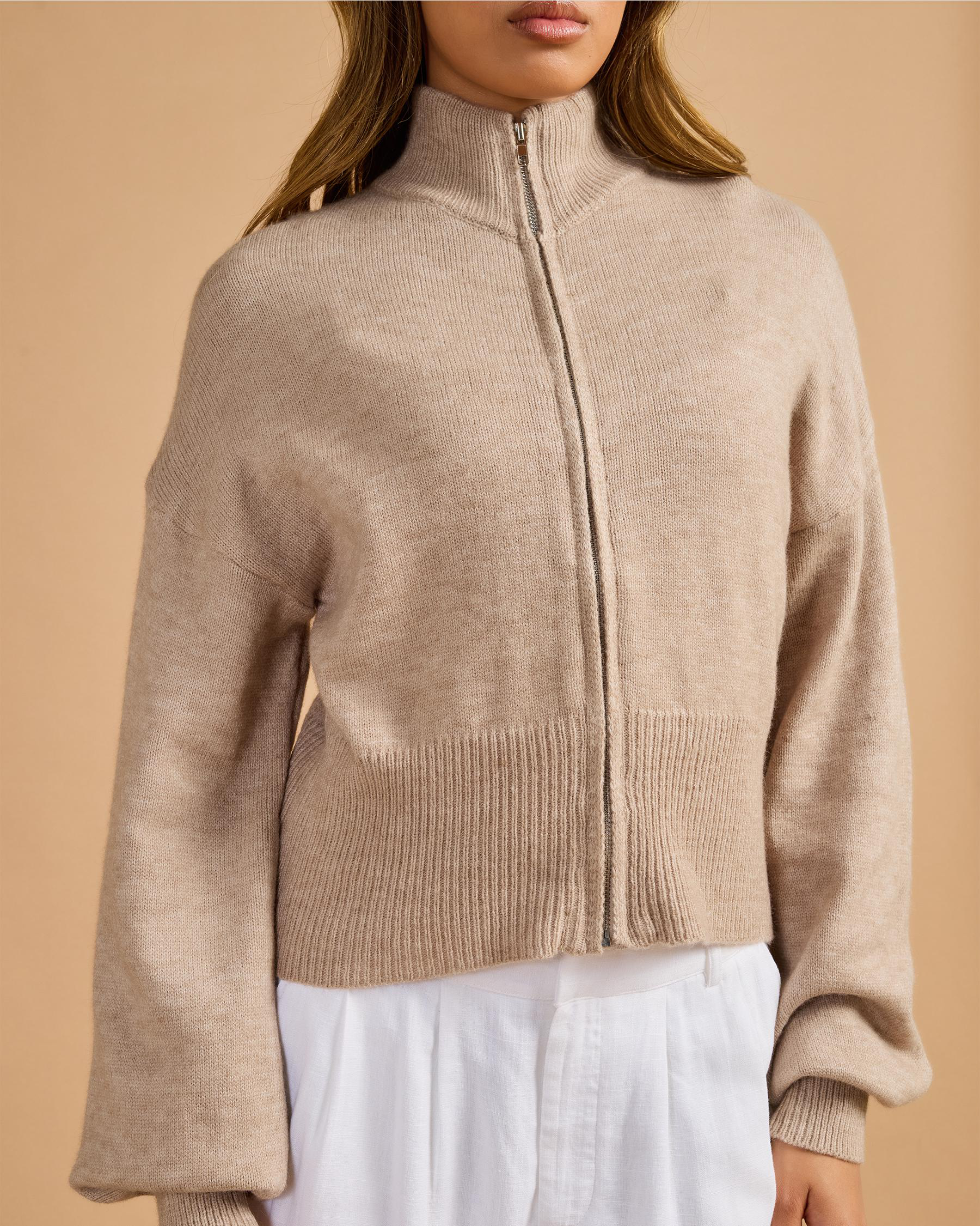 Briana Zip Knit Jumper