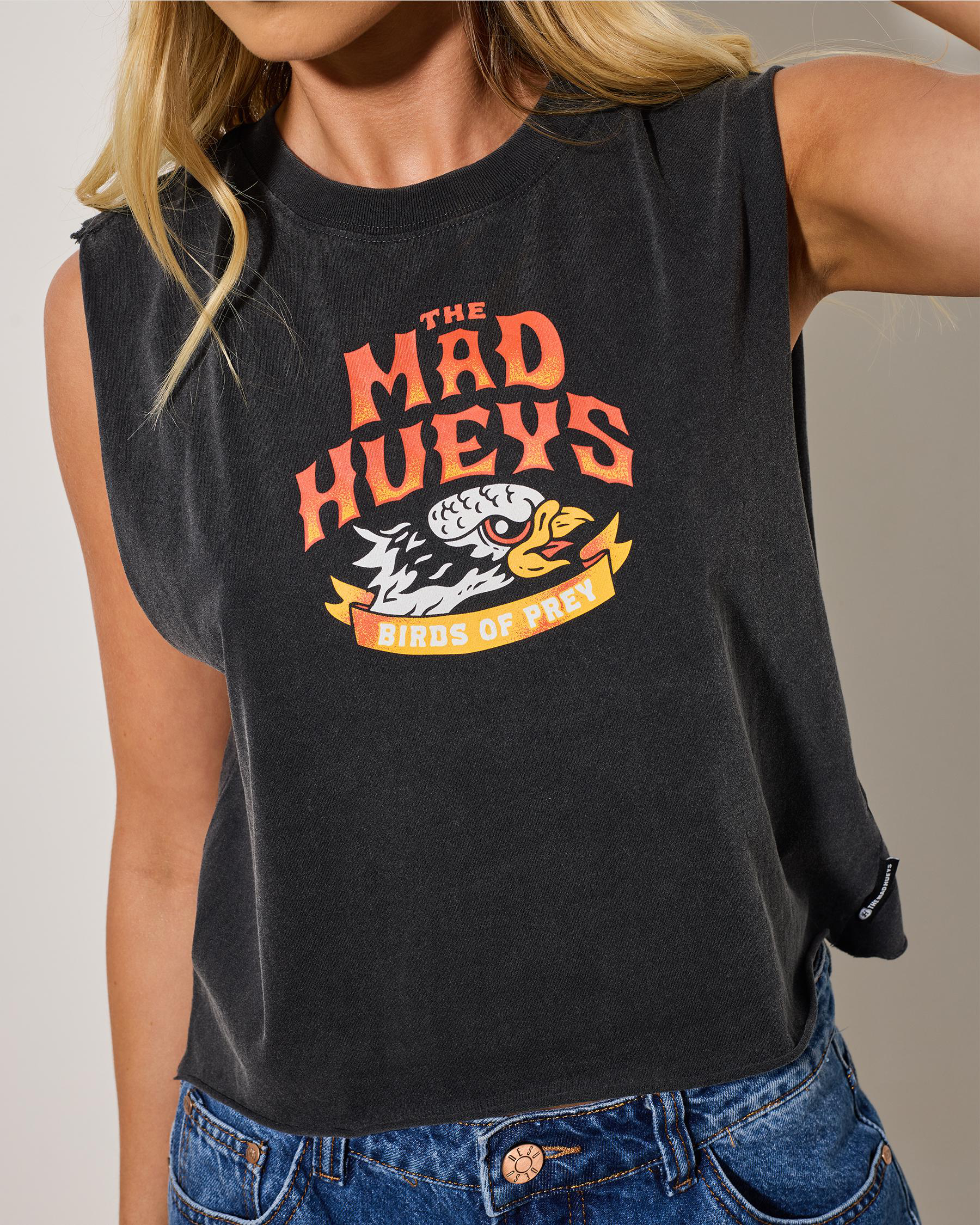 Birds Of Prey Crop Muscle Tank Top