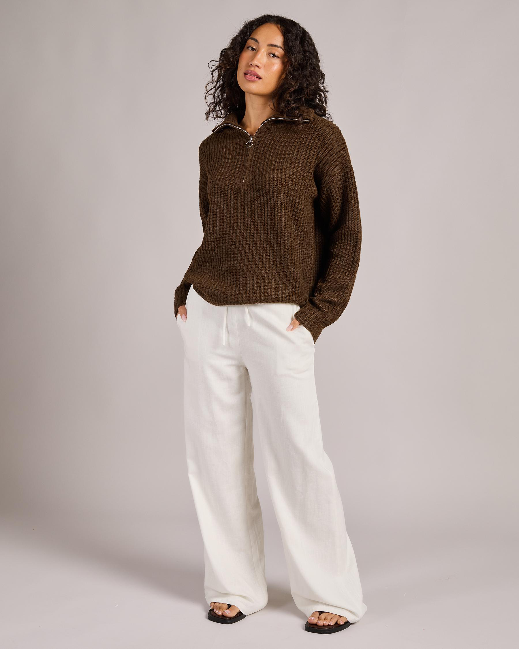 Payton Half Zip Knit Jumper