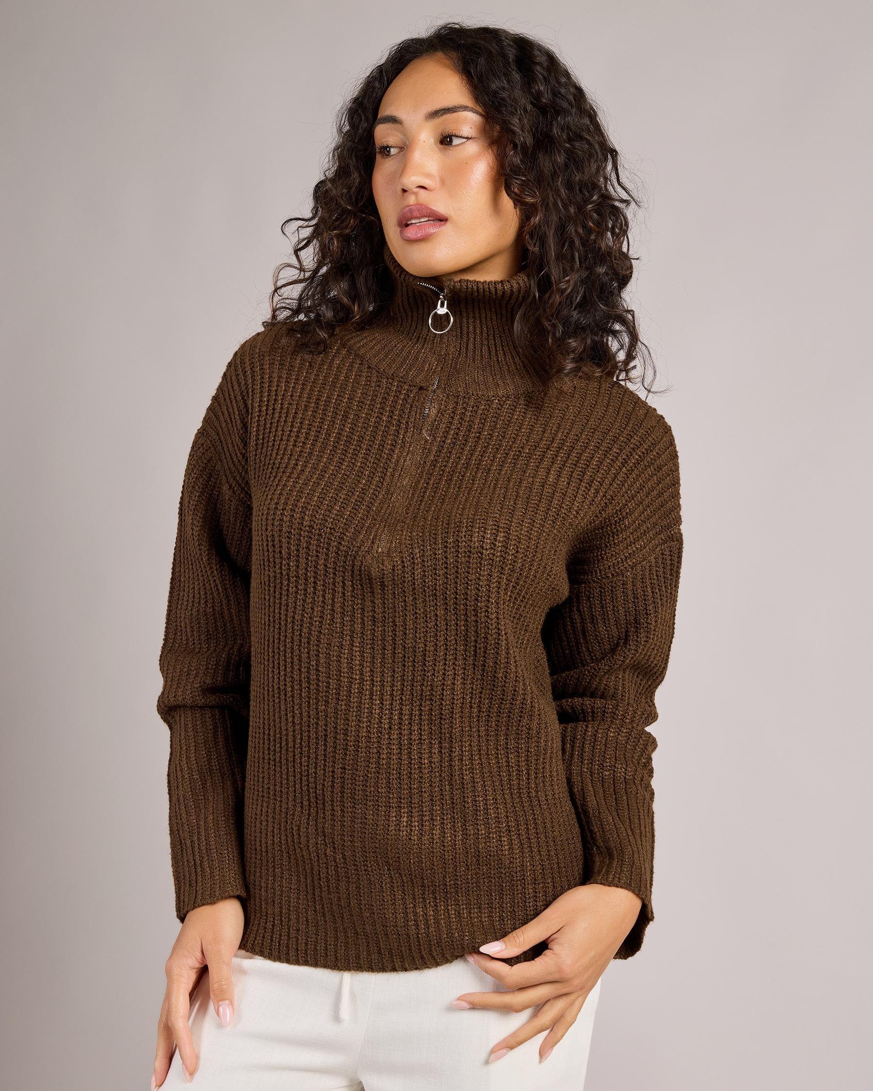 Payton Half Zip Knit Jumper