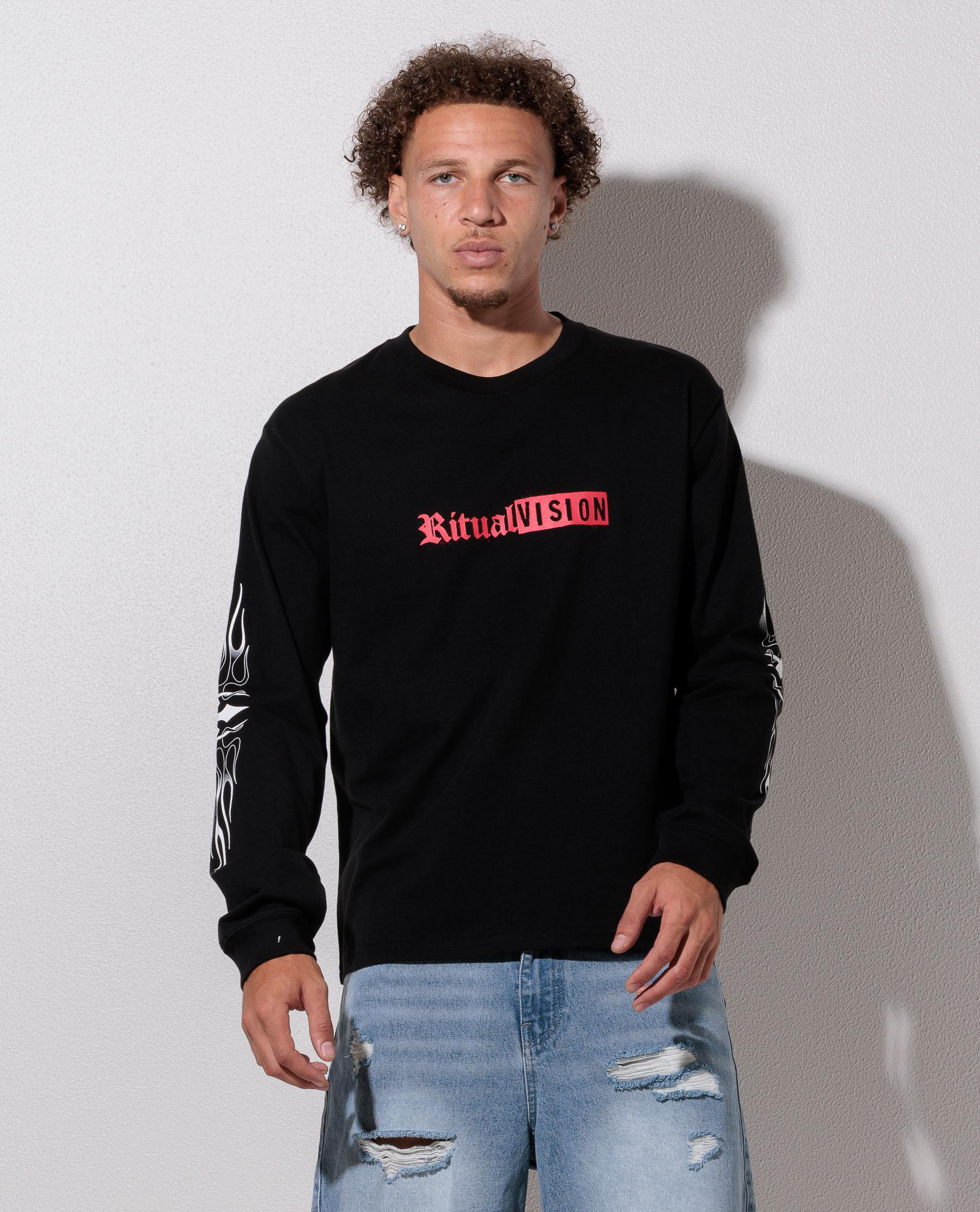 Flame Long Sleeve T-Shirt