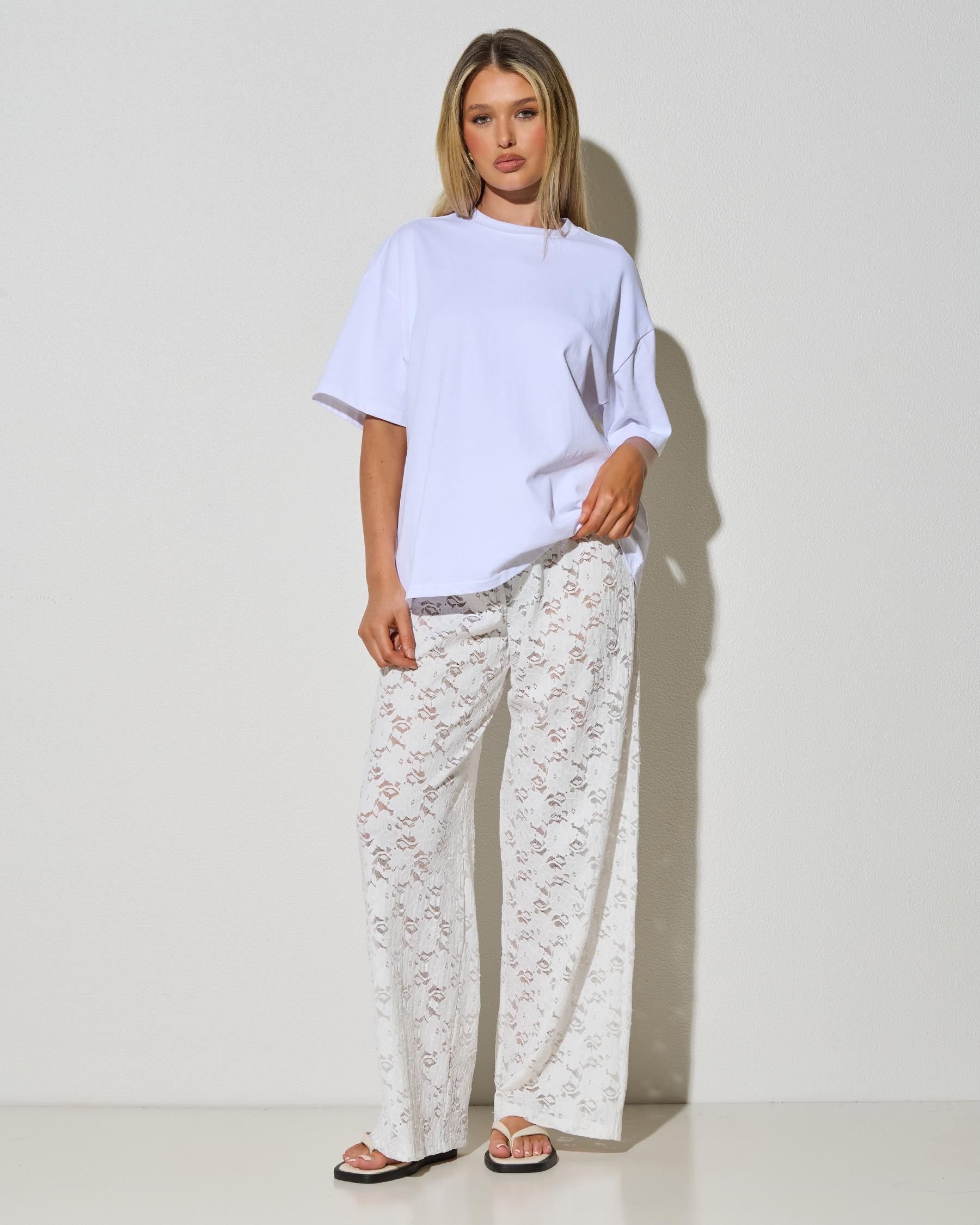 Meli French Lace Pants